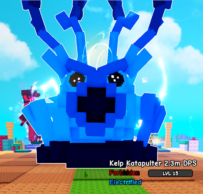 Kelp Katapulter (Electrified) ( 9.2 kg) 2.3m Dps- Plants Vs Brainrot
