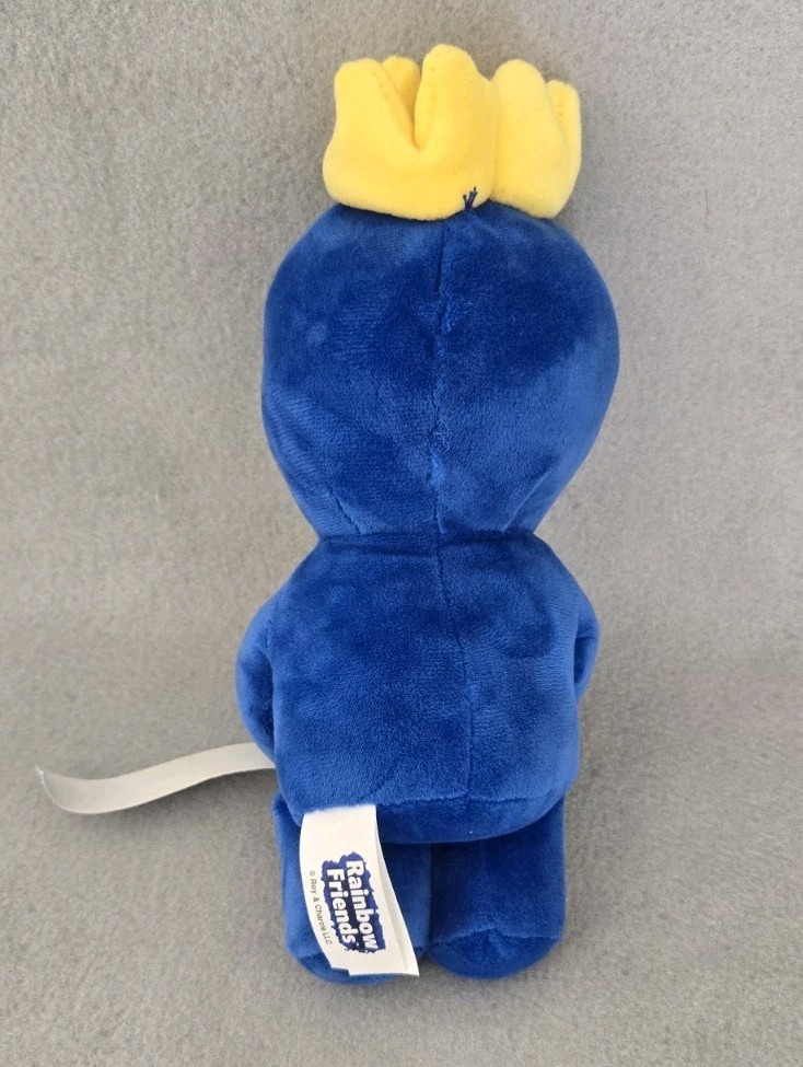 Rainbow Plush Blue Friends (8 Inch) Holding Green