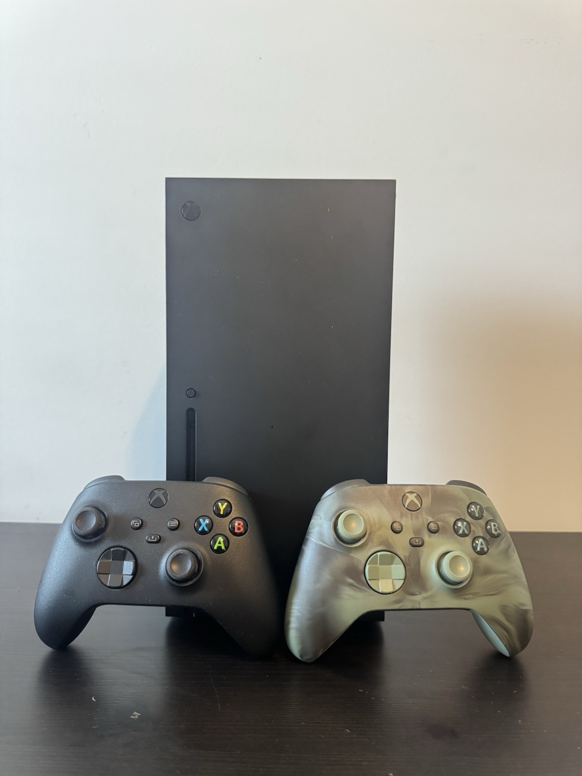Microsoft Xbox Series X With Two Controllers And College Football 25