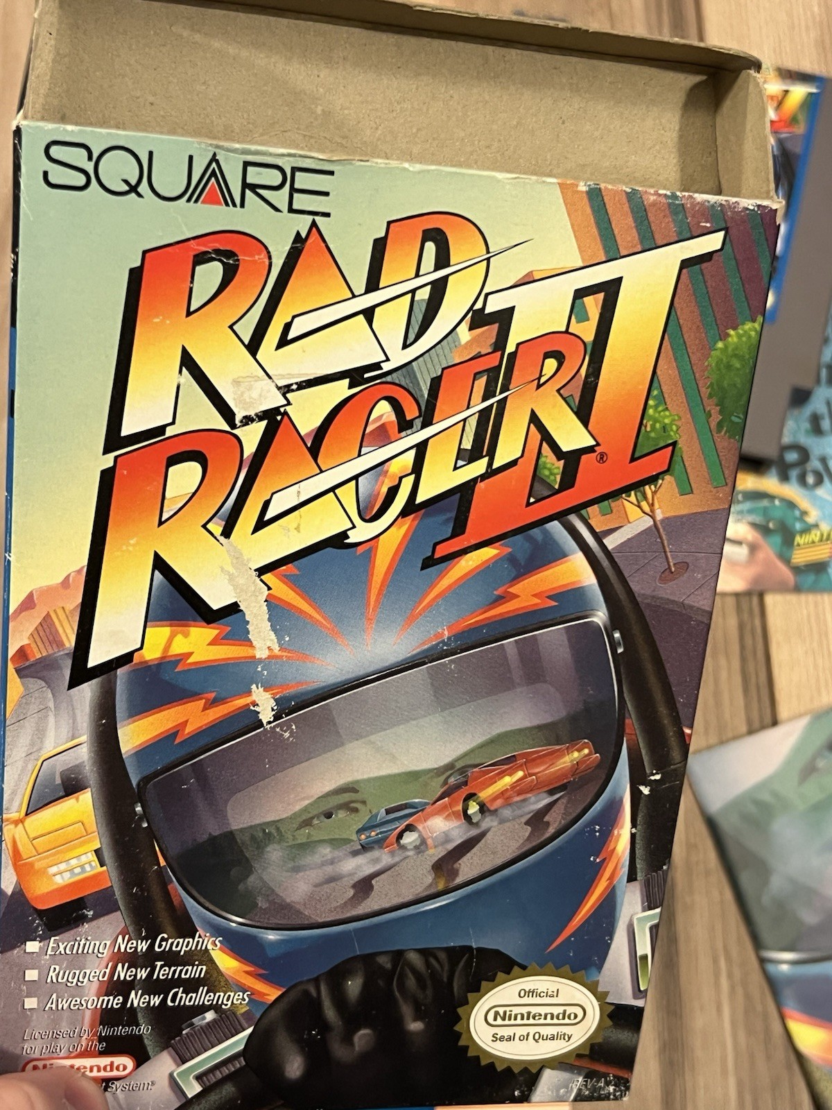Rad Racer II (Nintendo NES, 1990) CIB Complete w/ Poster & Inserts Tested Works