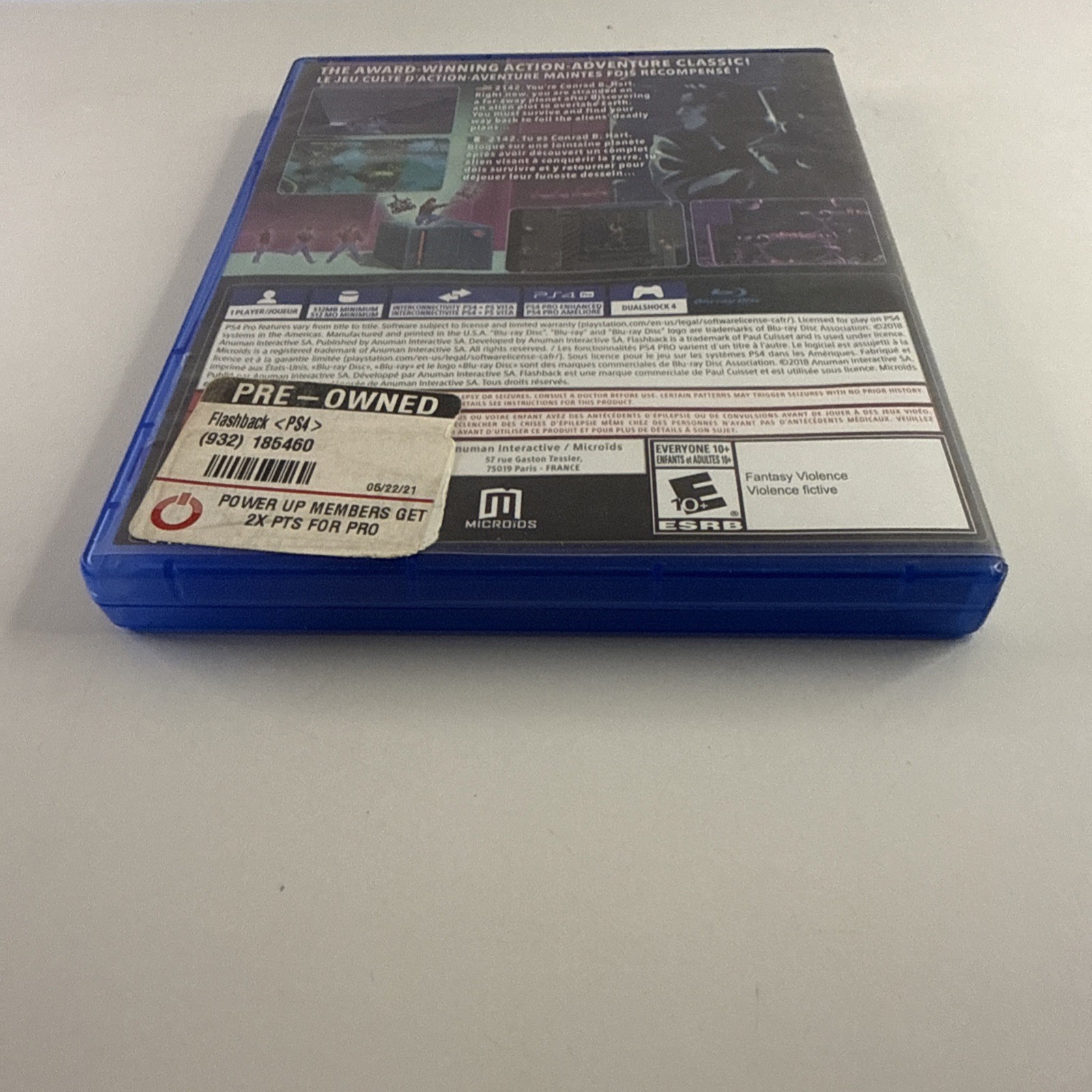Flashback Sony PlayStation 4 2018 Microids Complete Tested