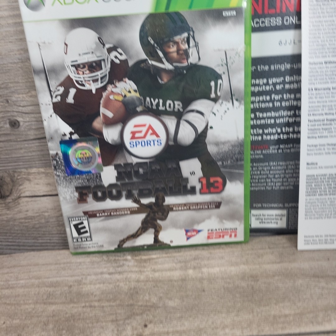 *NEEDS RESURFACE* NCAA Football 13 (Microsoft Xbox 360, 2012) w/ INSERTS