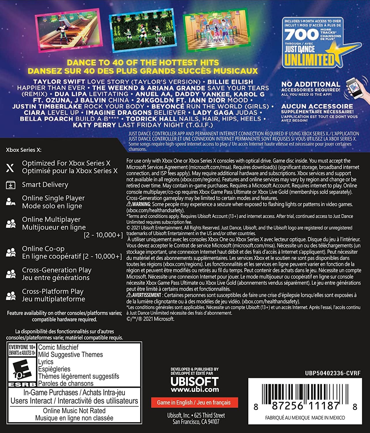 Just Dance 2022 – Microsoft Xbox Series S|X [Ubisoft Fitness Multiplayer] NEW