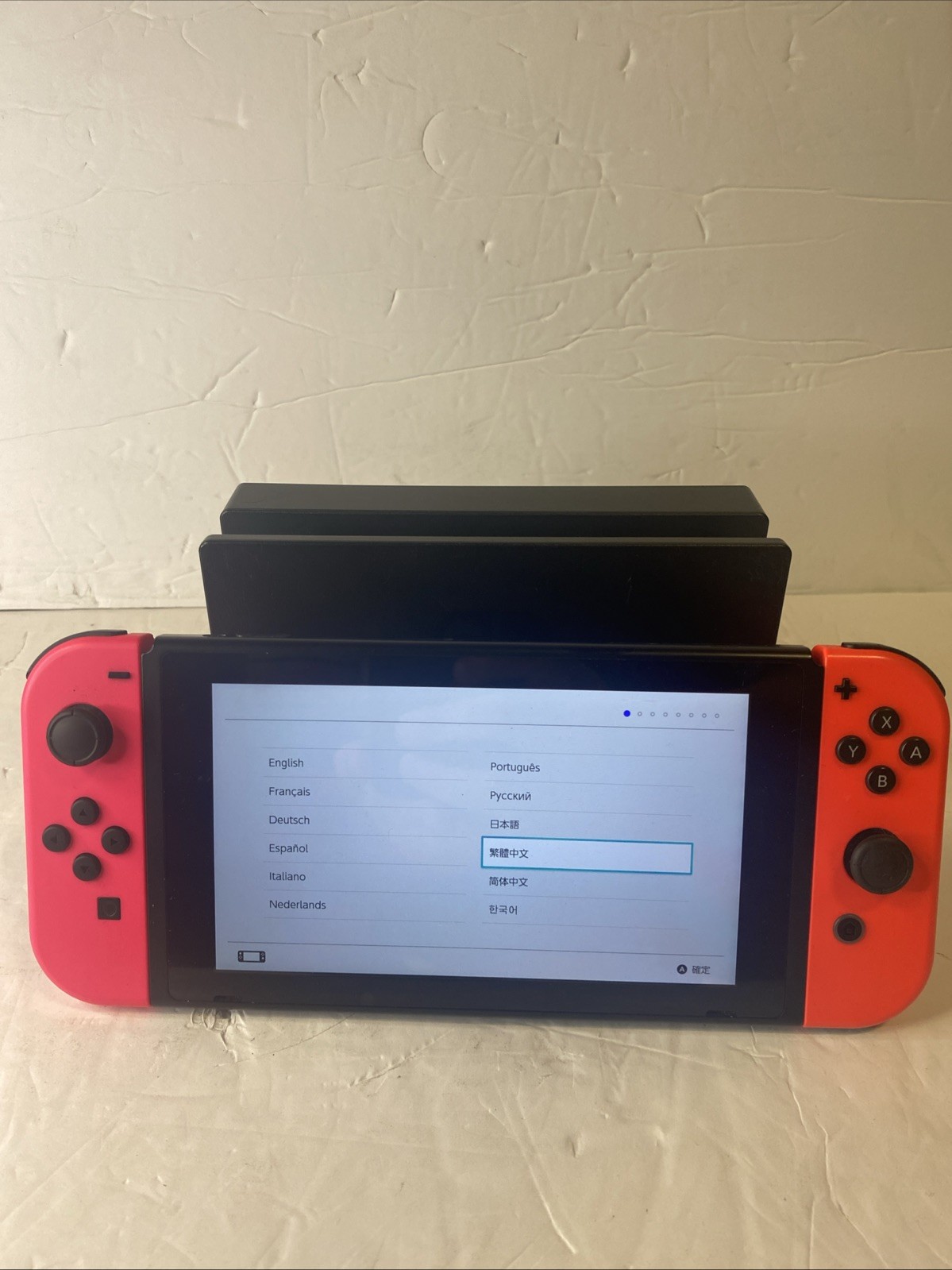 Nintendo Switch HAC-001(-01) Console Pink/Red w/Dock