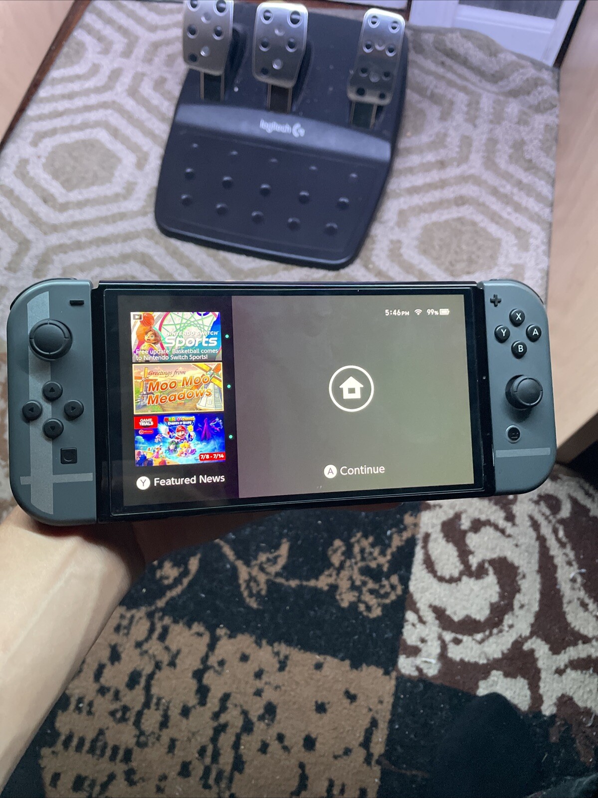 Nintendo Switch (OLED Model) Super Smash Bros. Bundle 64GB Console – Gray