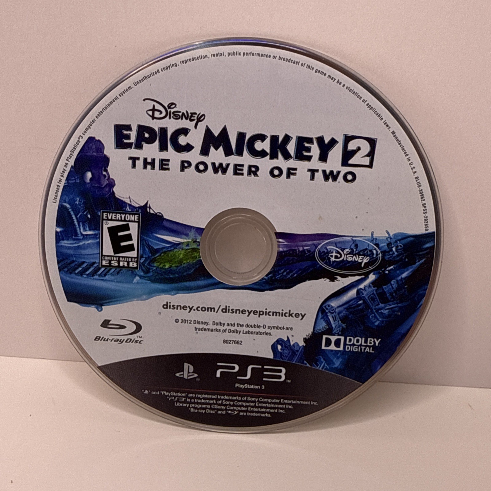 Epic Mickey 2: The Power of Two (SONY Playstation 3, PS3 2012) CIB w/ Manual