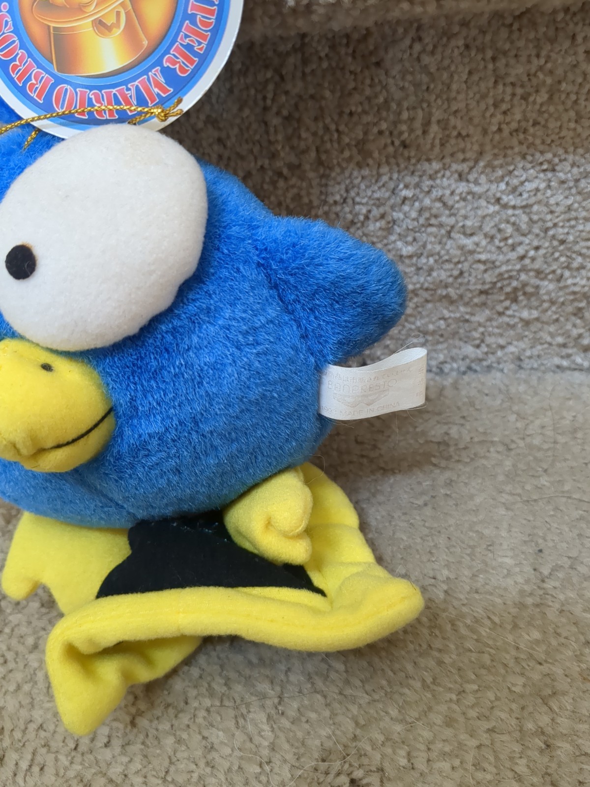 Super Mario Bros All Stars Pidgit Plush 1993 NINTENDO RARE Banpresto Prize Japan