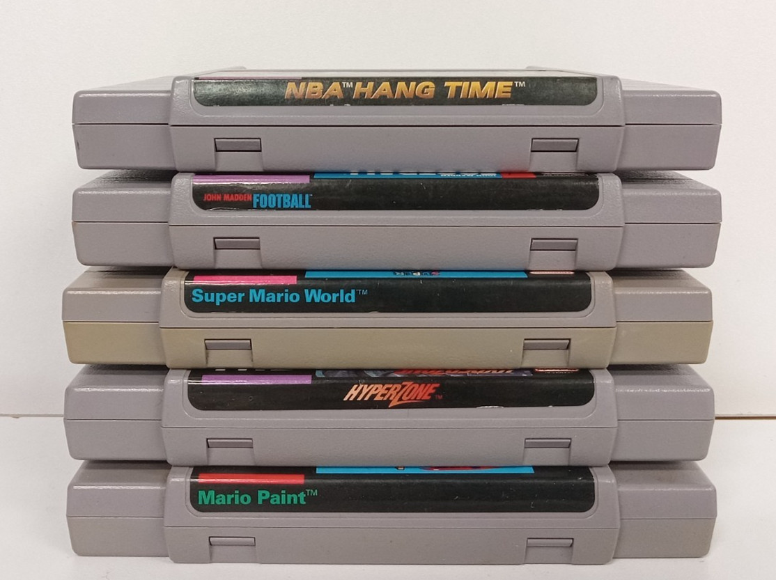 Used Nintendo SNES Console Bundle w/ 5 Games – Tested, Fully Functional! #2