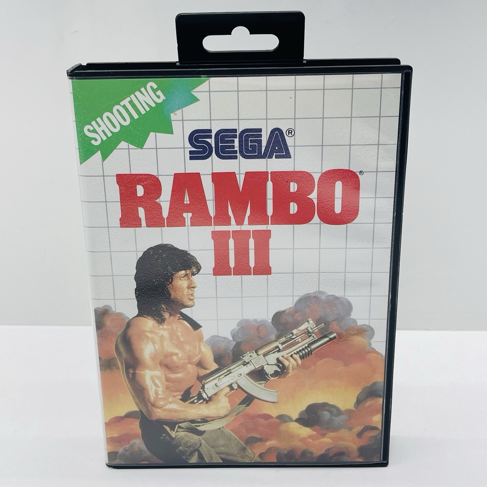 Rambo III 3 (Sega Master System, SMS 1986) CIB Complete w/ Manual Authentic