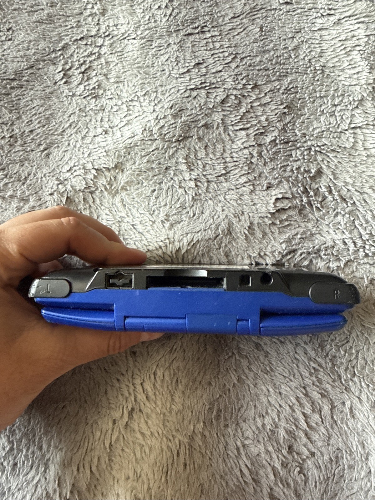 NINTENDO DS ORIGINAL NTR-001 BLACK & BLUE HANDHELD CONSOLE *TESTED & WORKING*