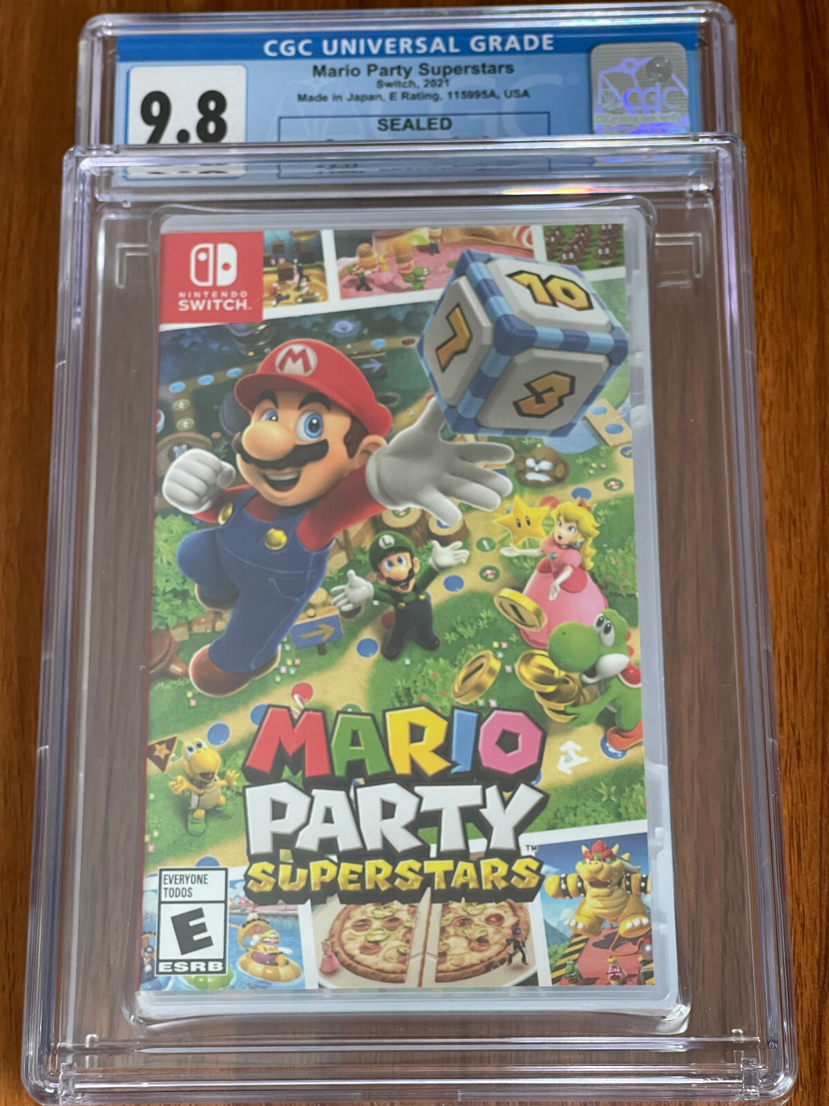 NEW 2021 SWITCH MARIO PARTY SUPERSTARS 1st PRINT CGC VGA Graded 9.8 Y-Fold A++