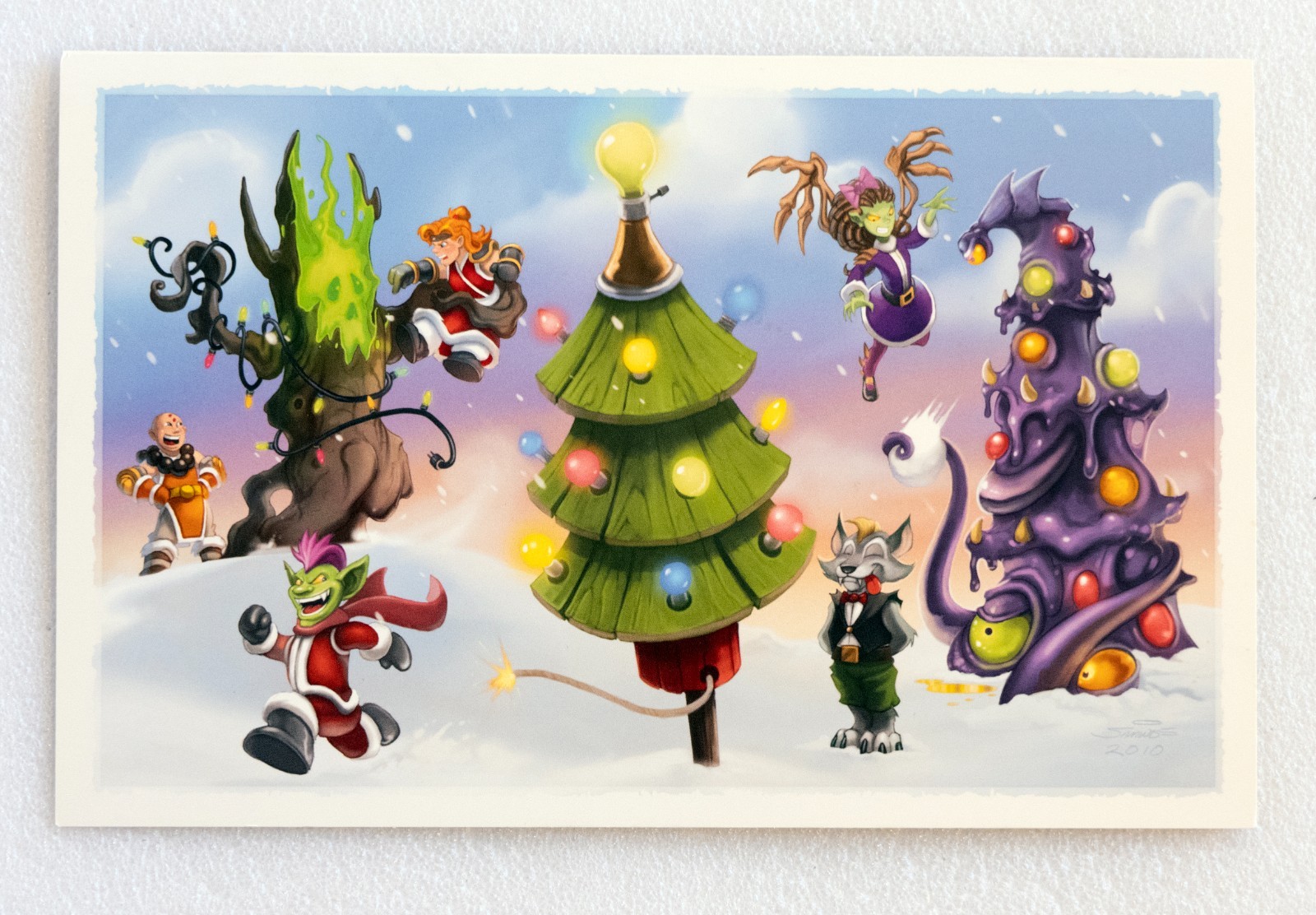 Blizzard Entertainment Christmas Cards (14 cards, 8 different designs), Unused