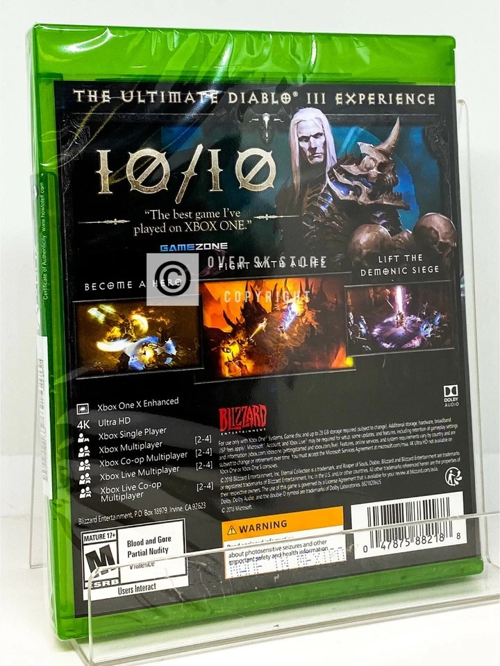 Diablo III 3 + Diablo IV 4 Bundle – Xbox One | Xbox Series X – New | Factory Sea