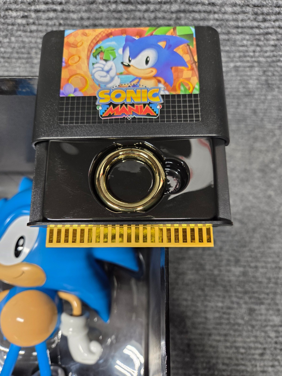 Sonic Mania Collectors Edition Video Game Statue Sega Figure Game Ring Works
