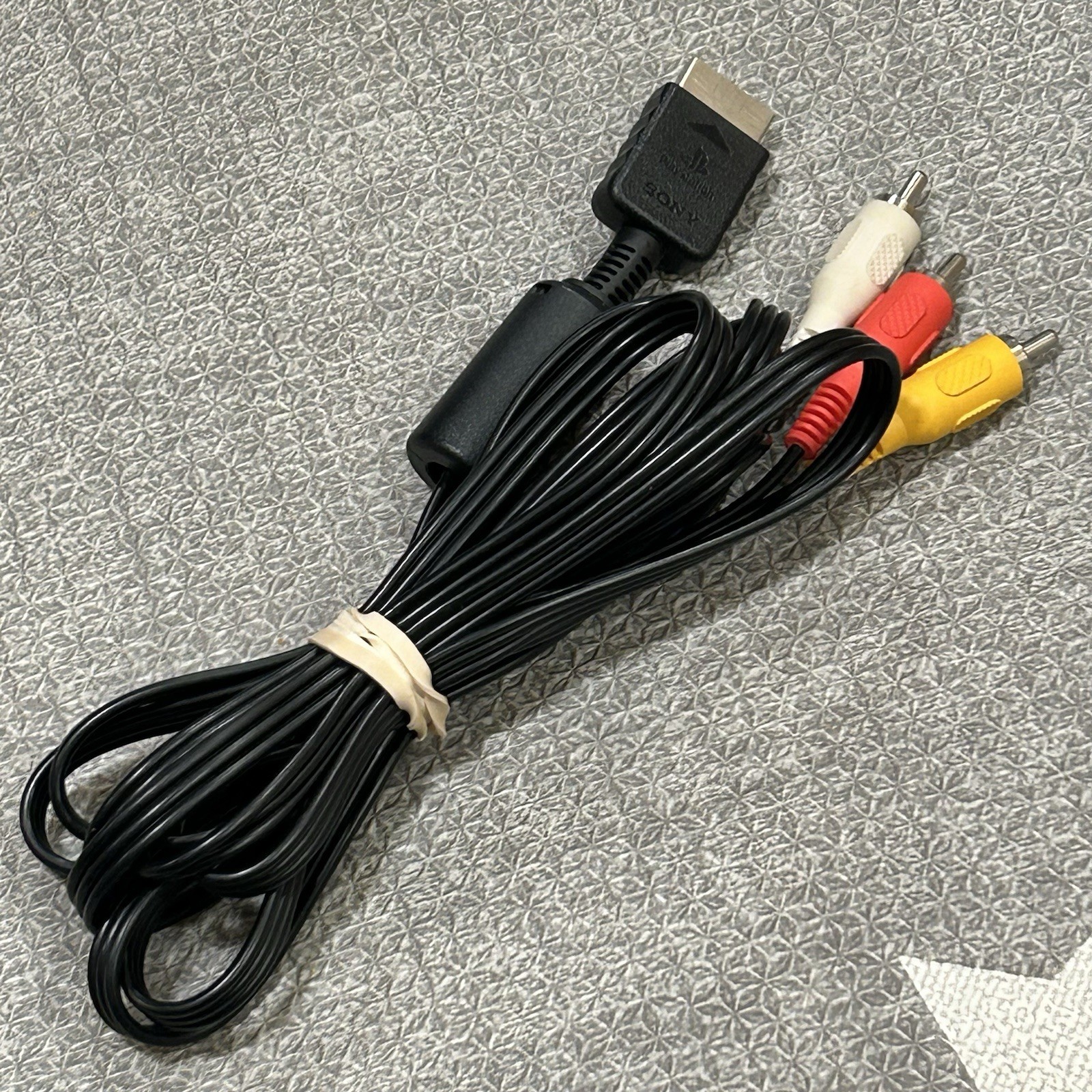 Genuine Sony PlayStation 1 2 3 AV Cable for PS1 PS2 PS3 OEM RCA Cord TESTED