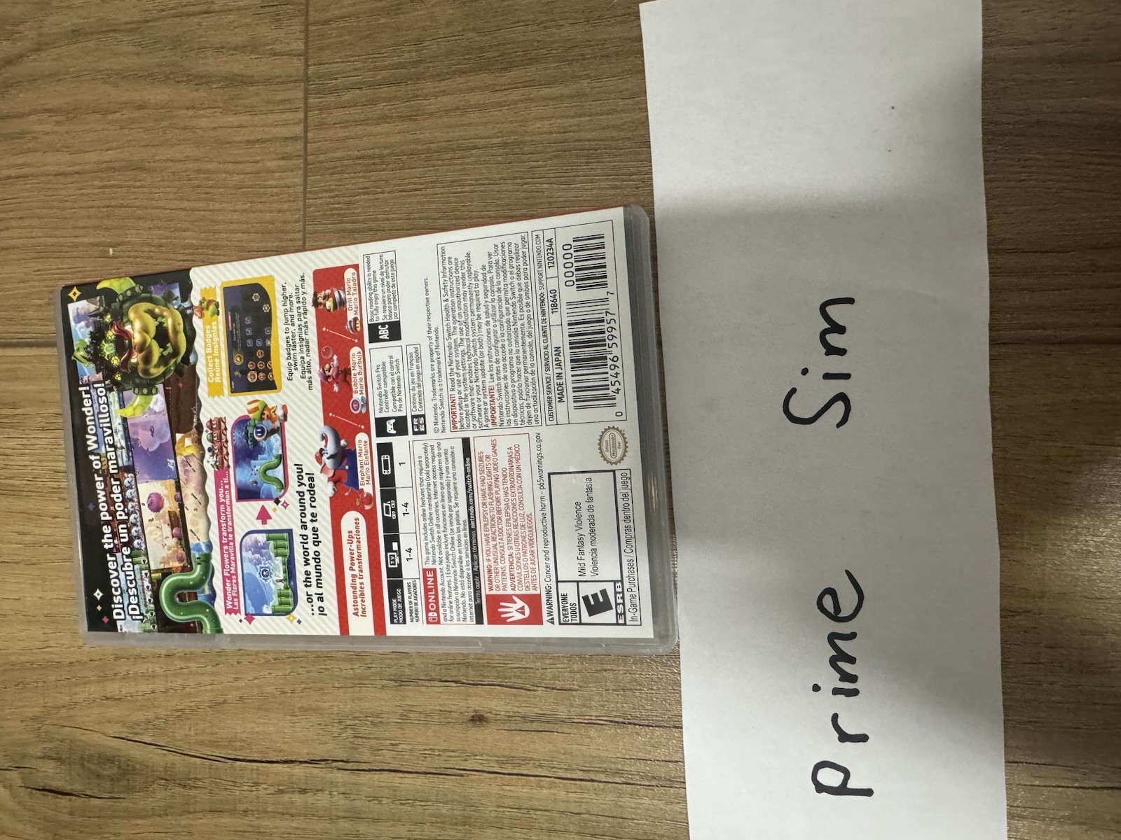 Super Mario Bros Wonder – Nintendo Switch