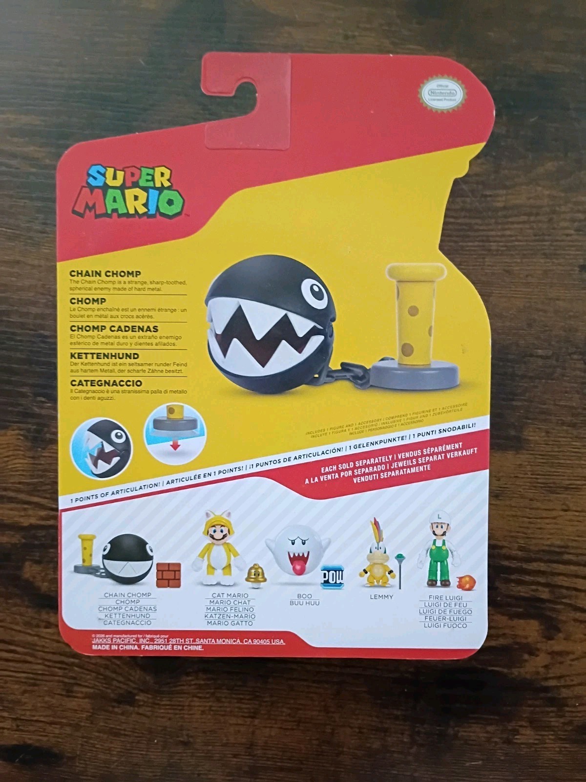 4″ Super Mario 4-PACK World of Nintendo Daisy Toadette Nabbit Chain Chomp Lot
