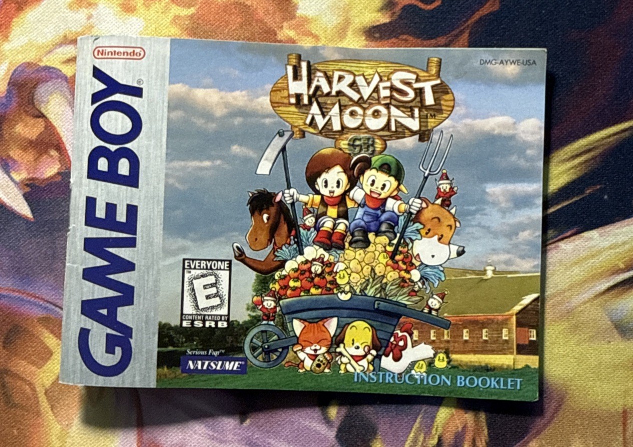 Harvest Moon 1 GB Natsume Nintendo Gameboy Original . Authentic.