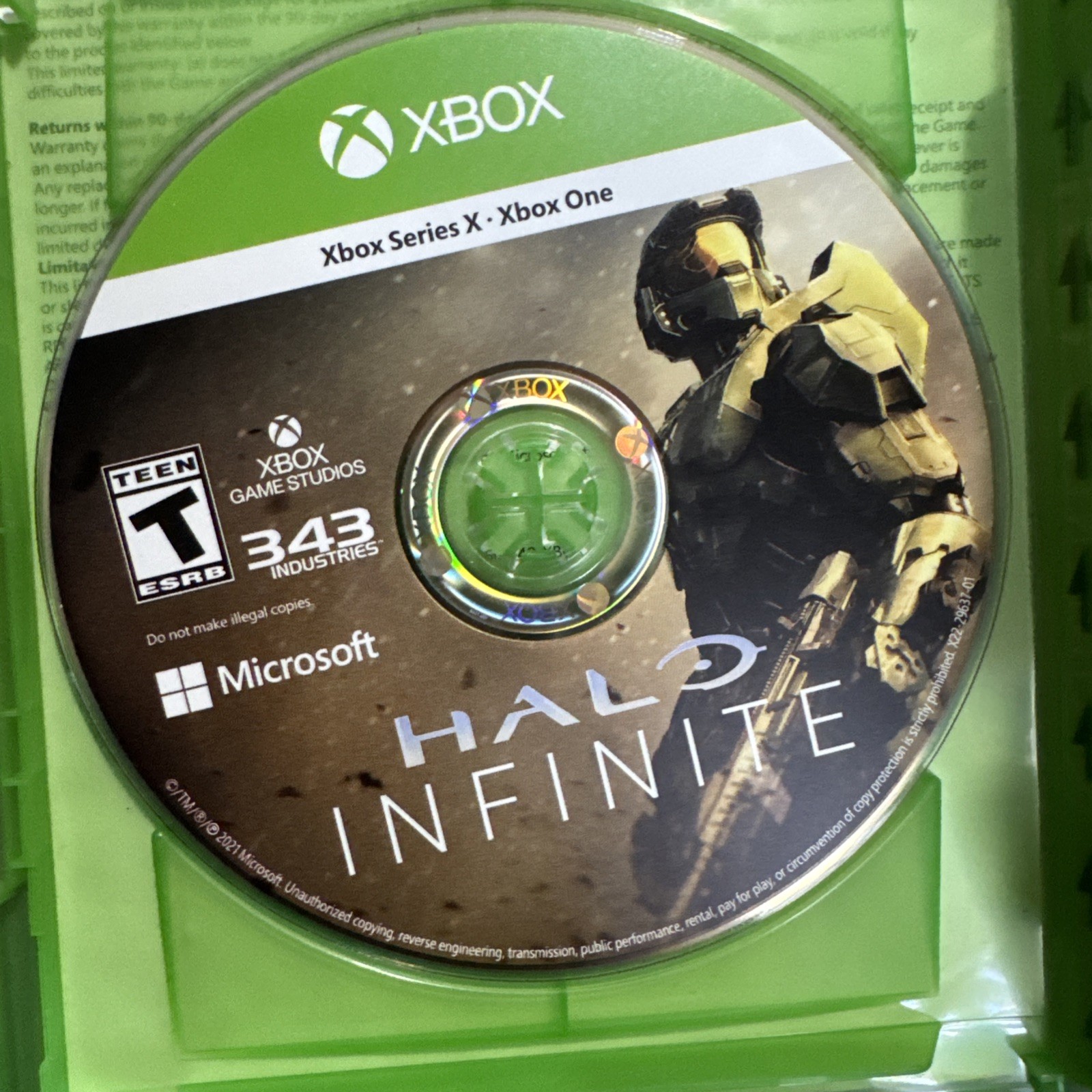 Microsoft Xbox Series X Halo Infinite Master Chief Video Game Tested Working