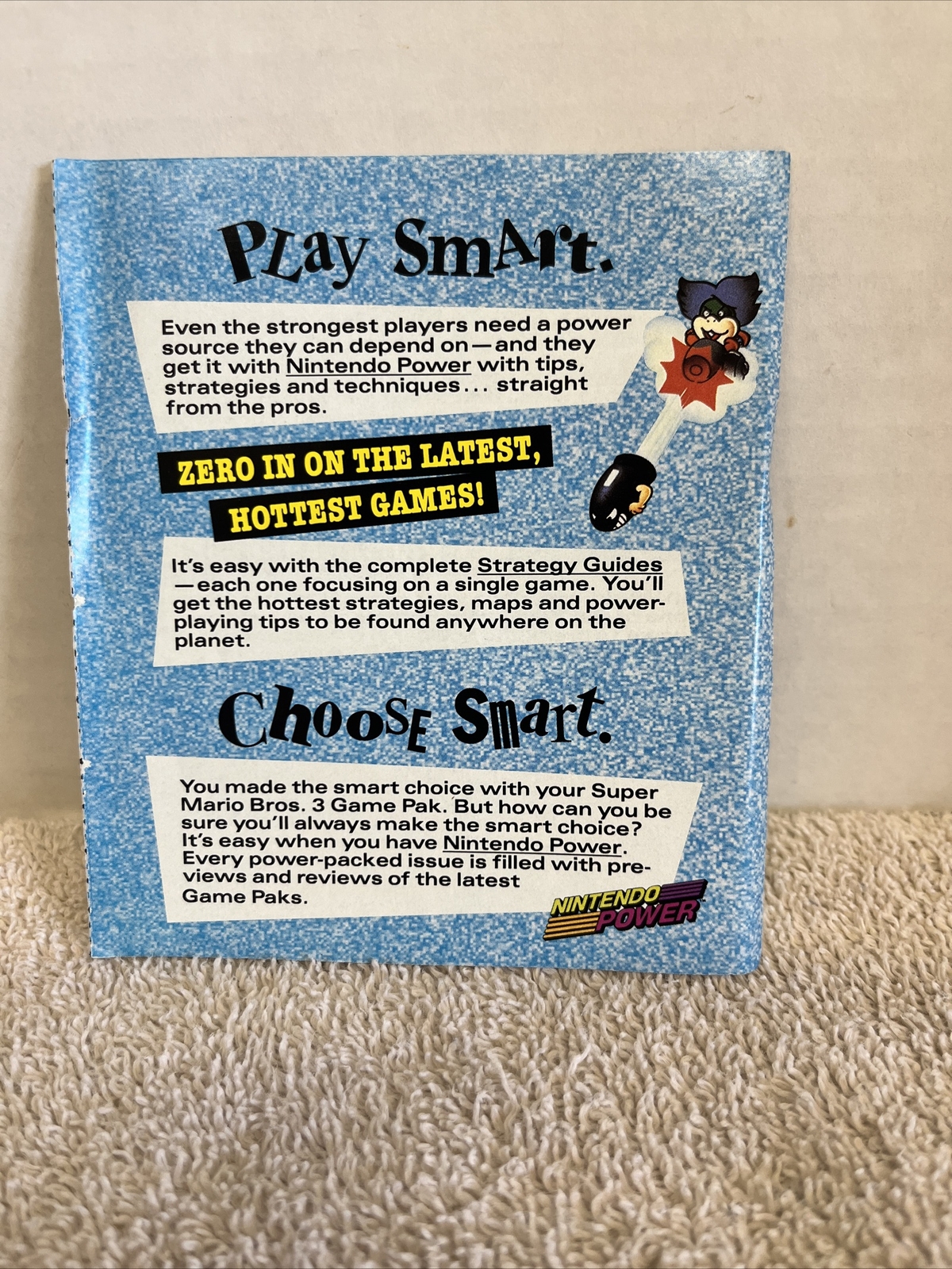 NES Super Mario Bros. 3 Nintendo Power Fold-out INSERT Unused OFFER 1990 NICE!