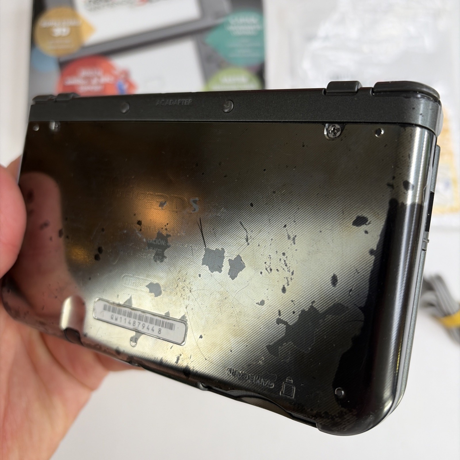 Nintendo New 3DS XL Black Complete Box W Top IPS! Charger Stylus US Model