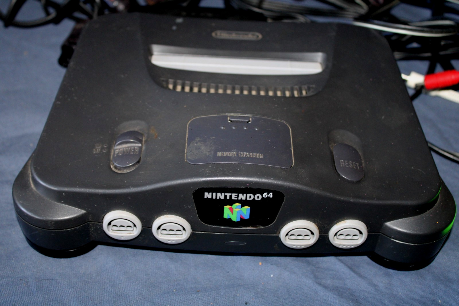 Nintendo 64 N64 Console Atomic Purple OEM Controllers Memory Expansion WORKS