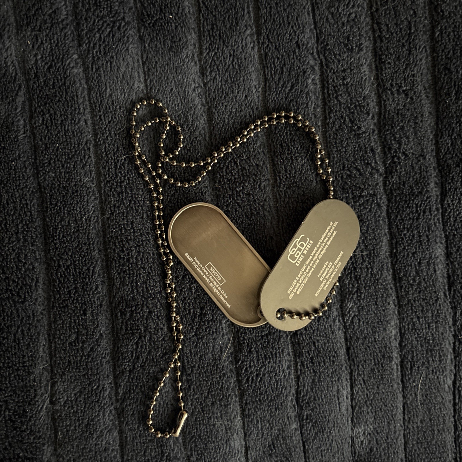 Stalker S.T.A.L.K.E.R. 2 Heart of Chornobyl Very Rare Dog Tag Necklace