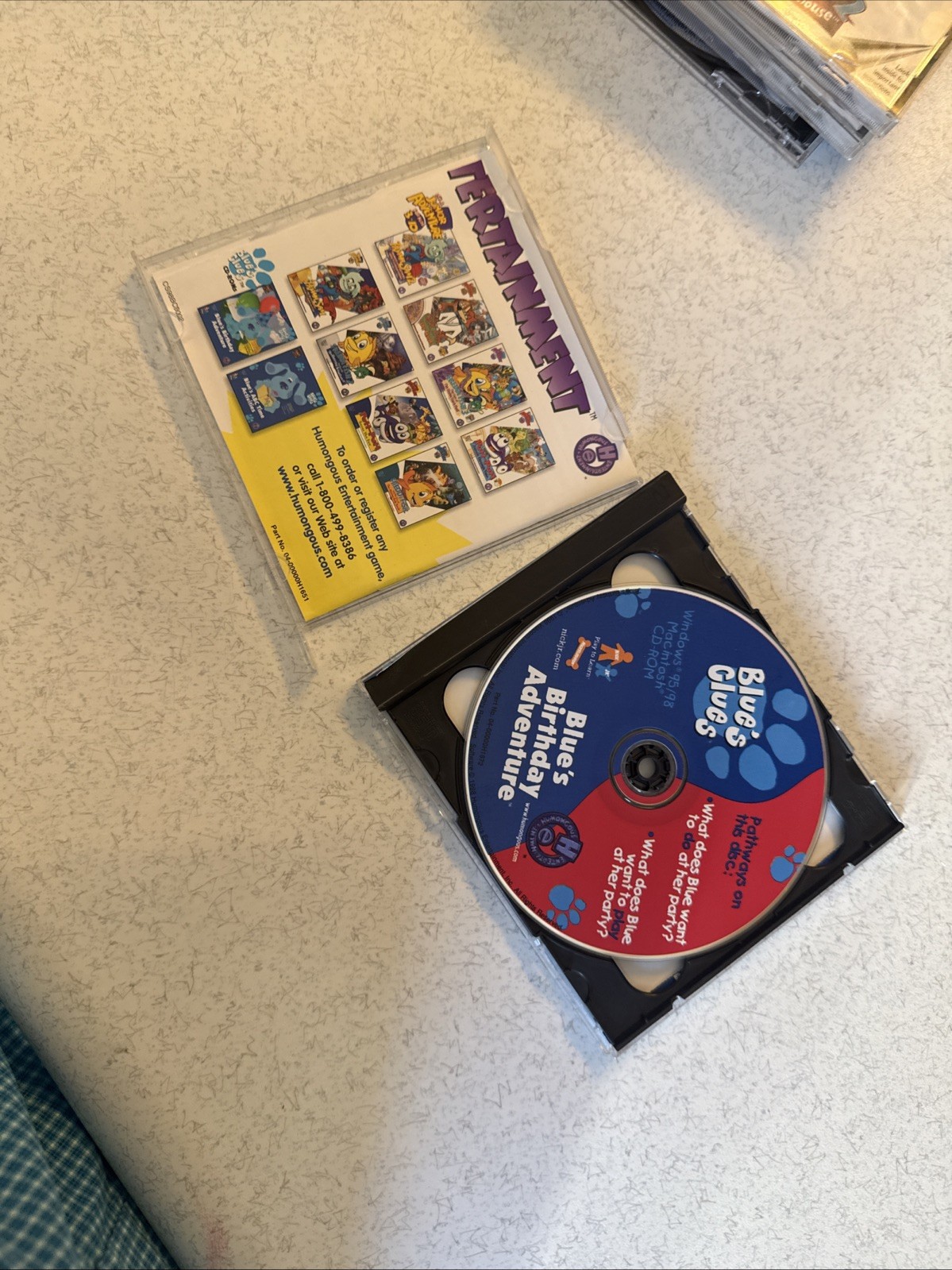 Vintage Blue’s Clues: Blue’s Birthday A Learning Adventure Windows/Mac 98 2 Disc