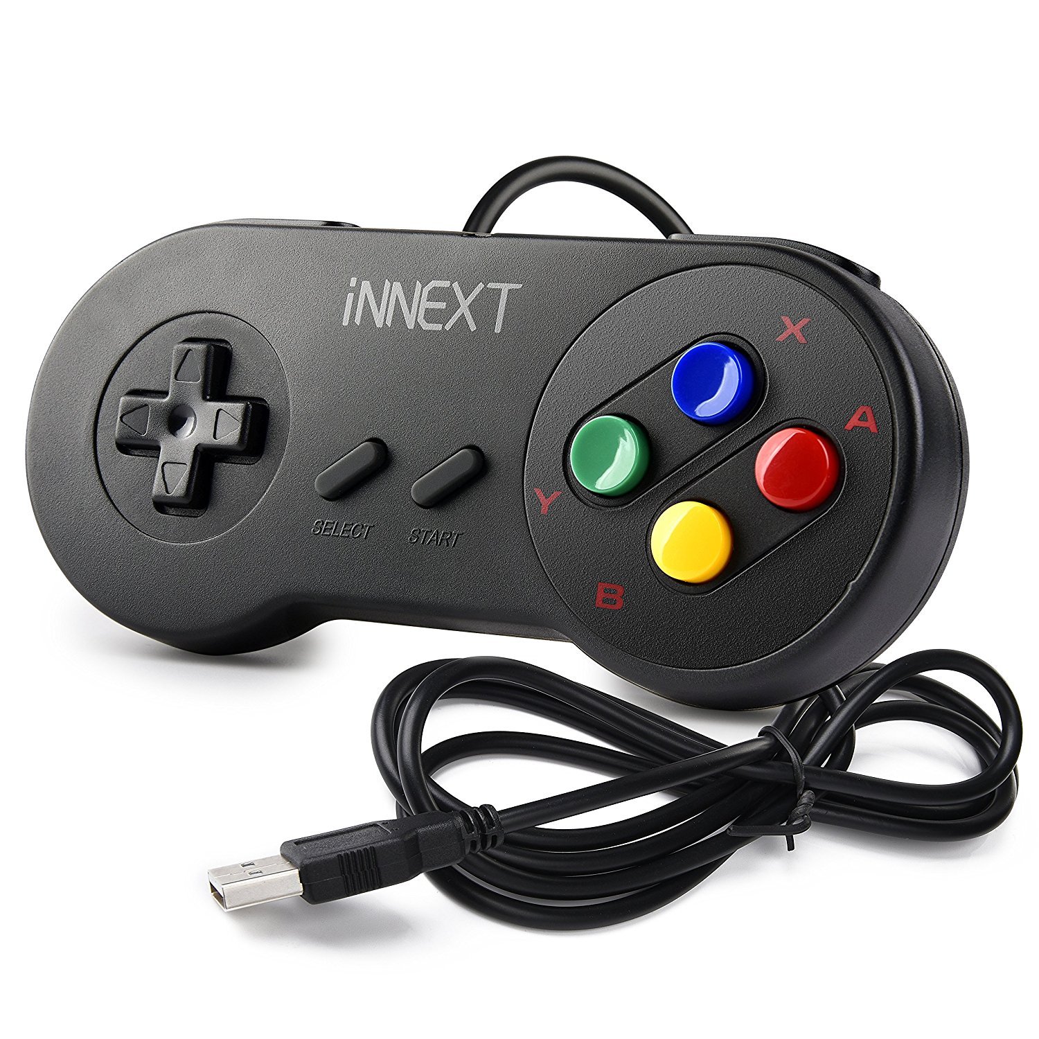 Wired USB N64 SNES Controller Game Pad Joypad for Windows PC Raspberry/Xbox 360