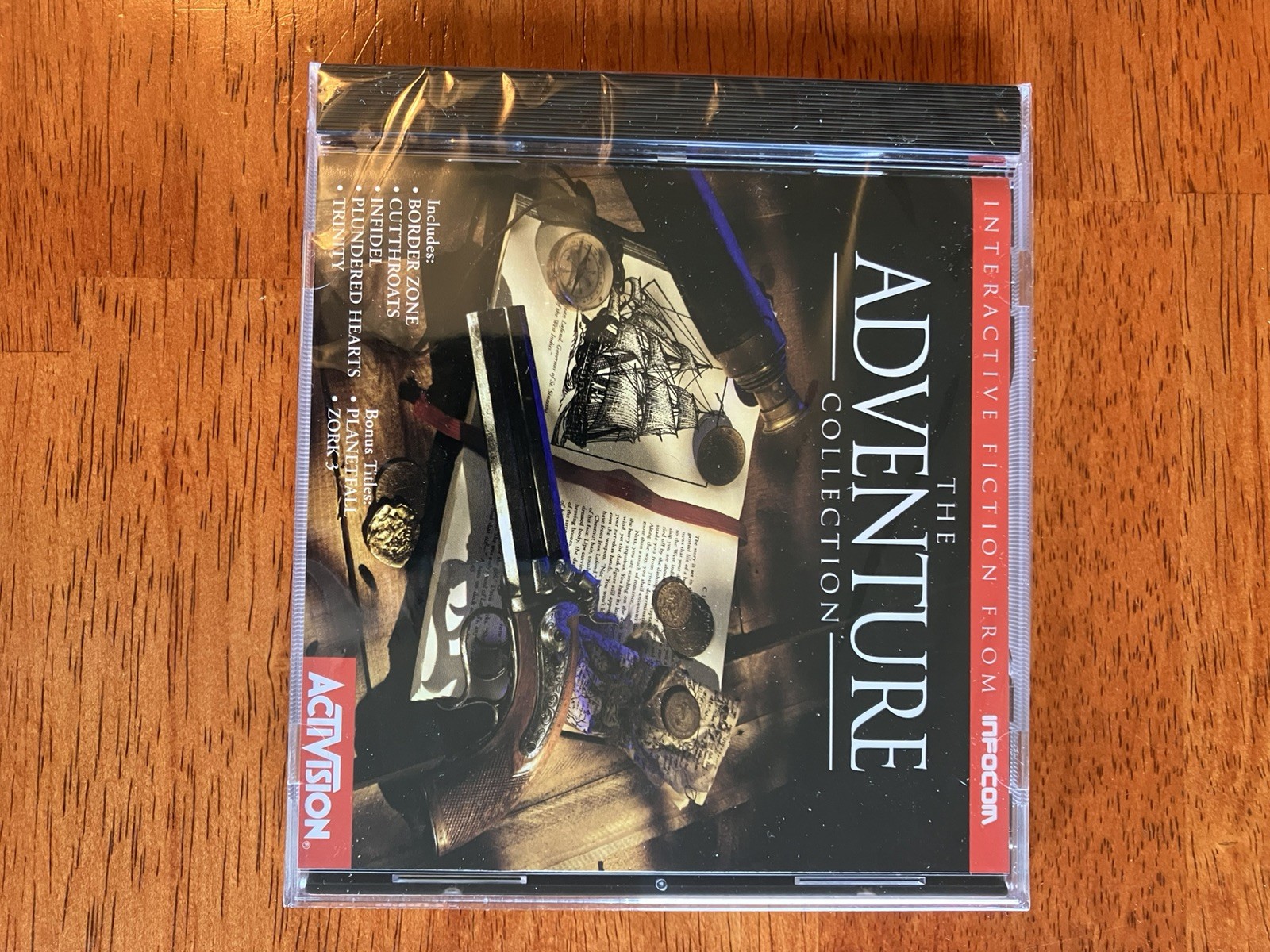 Infocom ADVENTURE COLLECTION IBM & Mac CD-ROM Big Box. Open Box- Sealed CD