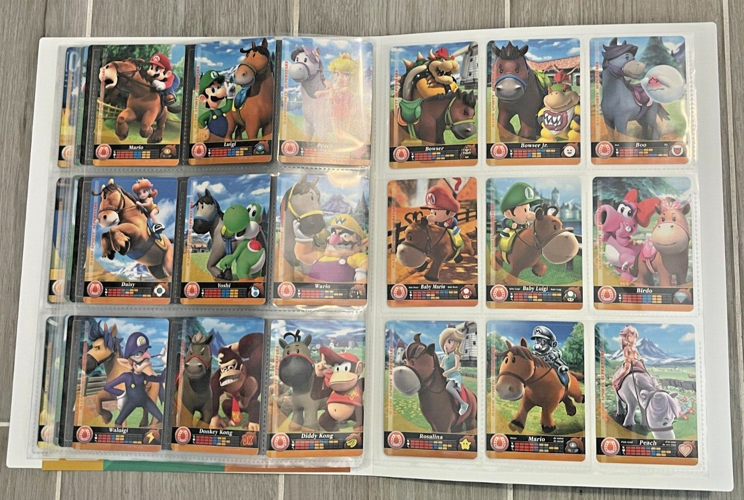 Complete Set ALL 90 Mario Sports Superstars Amiibo Cards Album USA Version