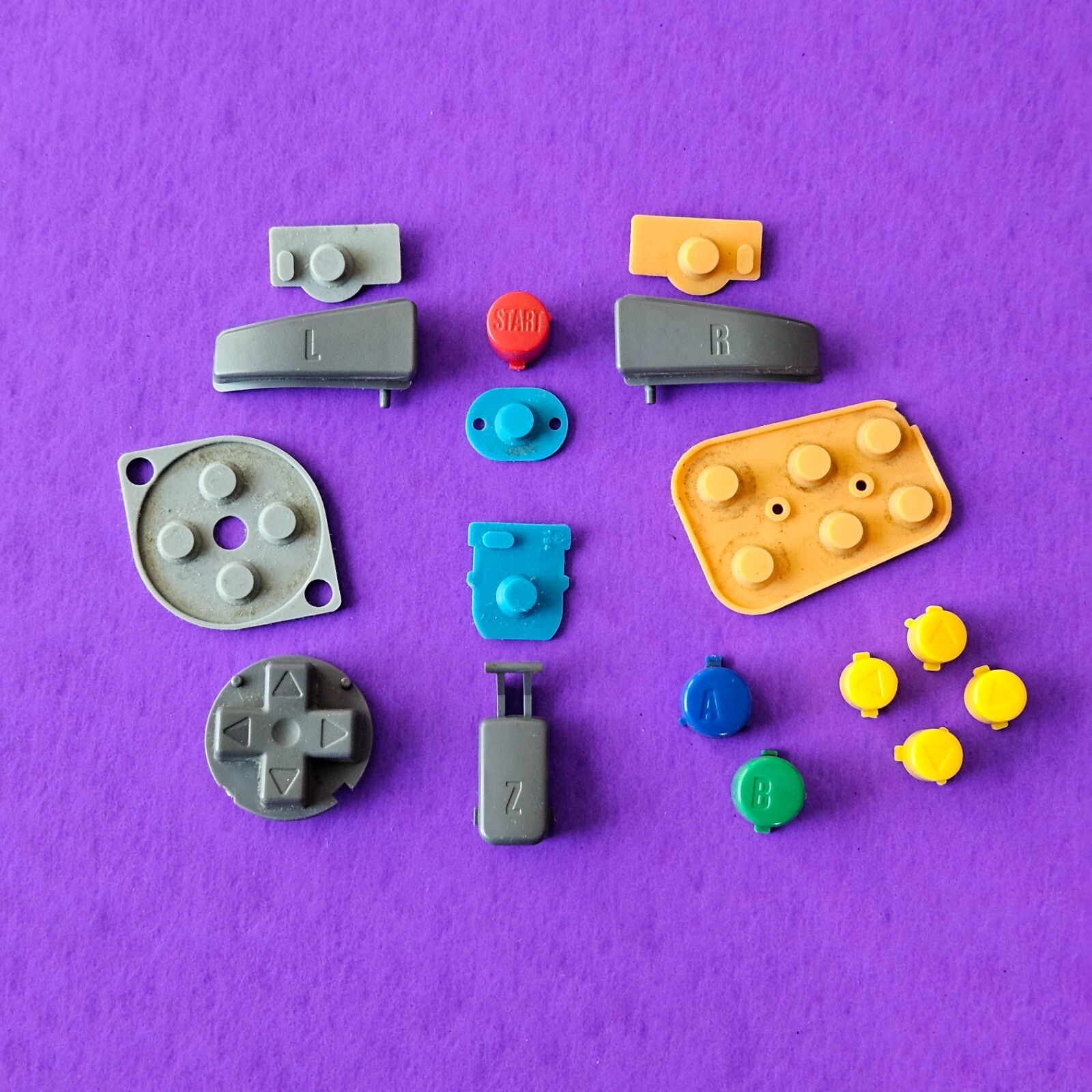 Official Nintendo 64 Controller Buttons Pads AUTHENTIC 👾 OEM N64 Parts NUS-005