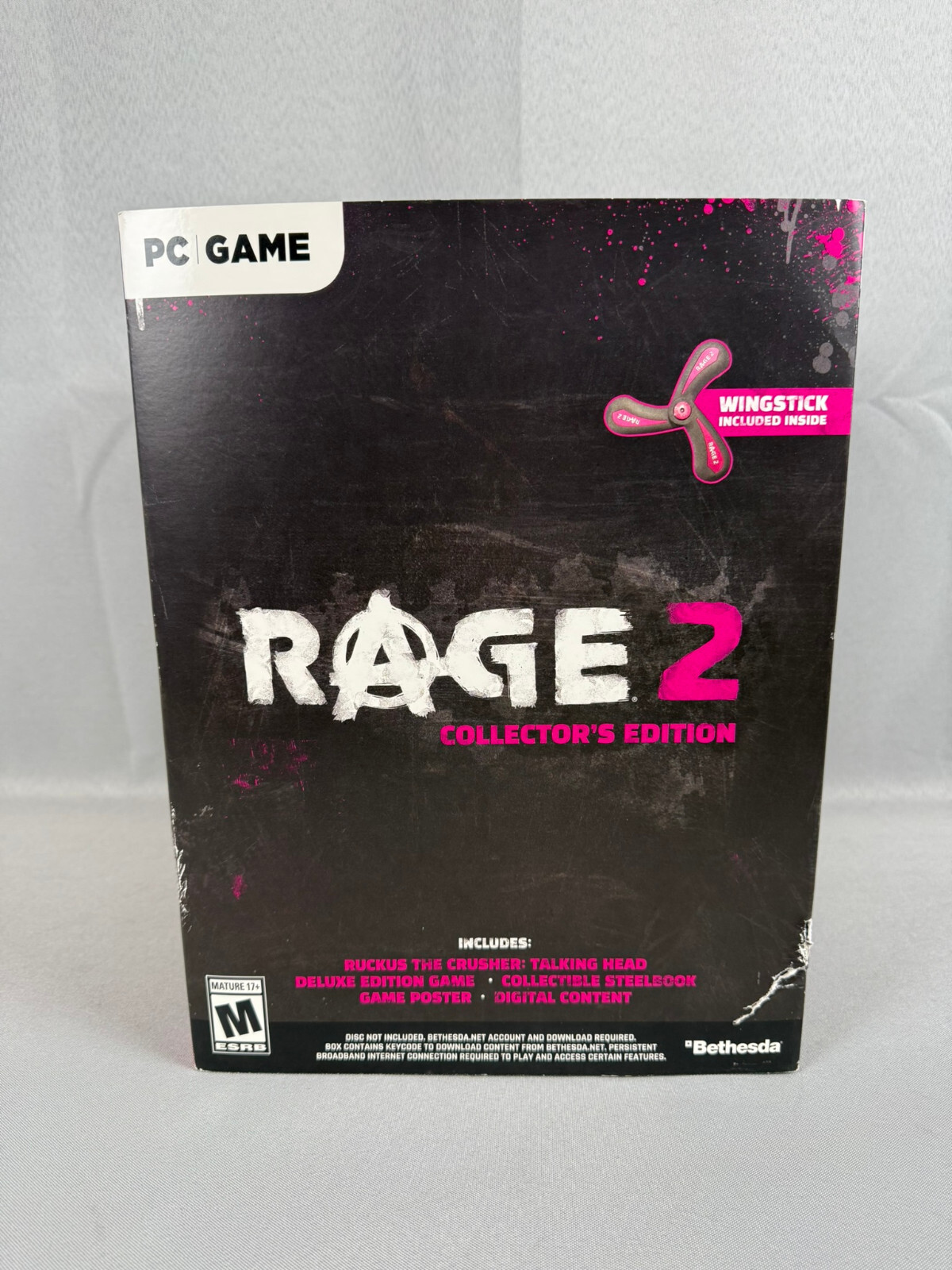 PC Rage 2 Collector Edition Ruckus the Crusher Talking Head No Game Works Tested