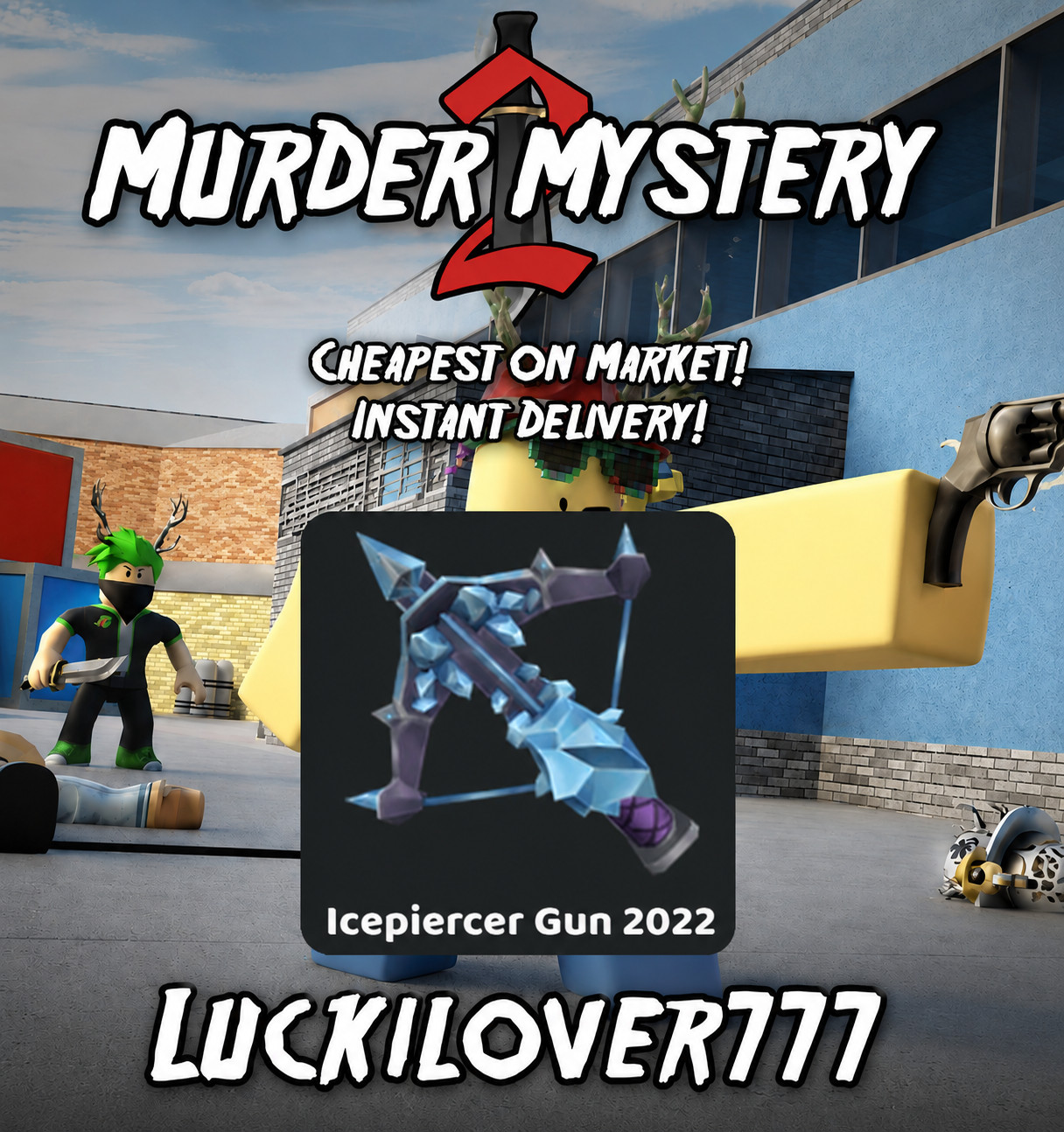 Roblox Murder Mystery 2 – Ice Piercer Gun 2022, Cheapest! Instant Delivery!