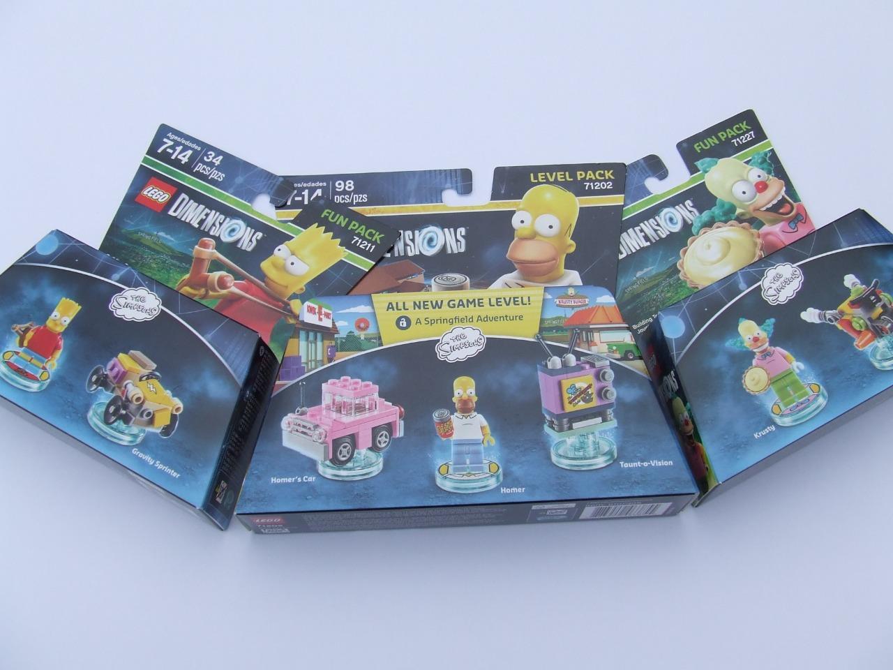 * New * Lego Dimensions The Simpsions 71202,71211,71227 Sealed Boxes