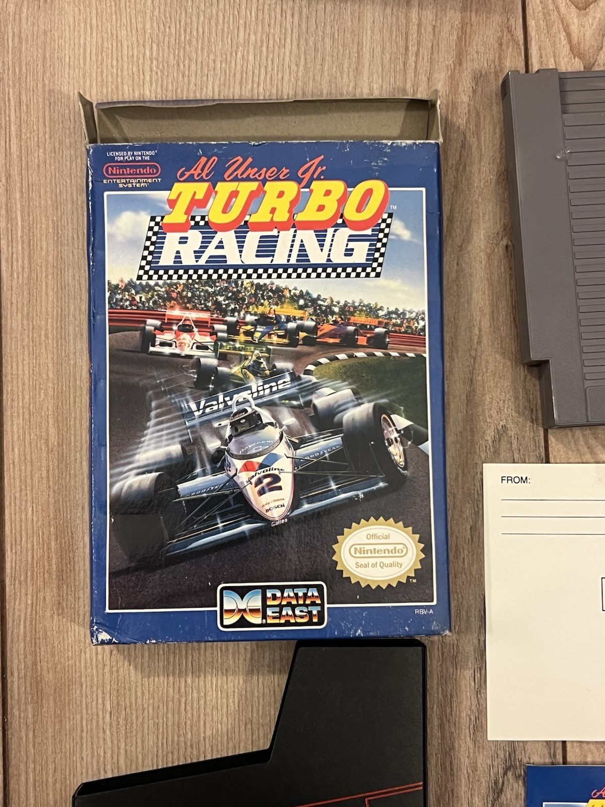 Al Unser Jr. Turbo Racing (Nintendo NES, 1990) CIB Complete Tested Works