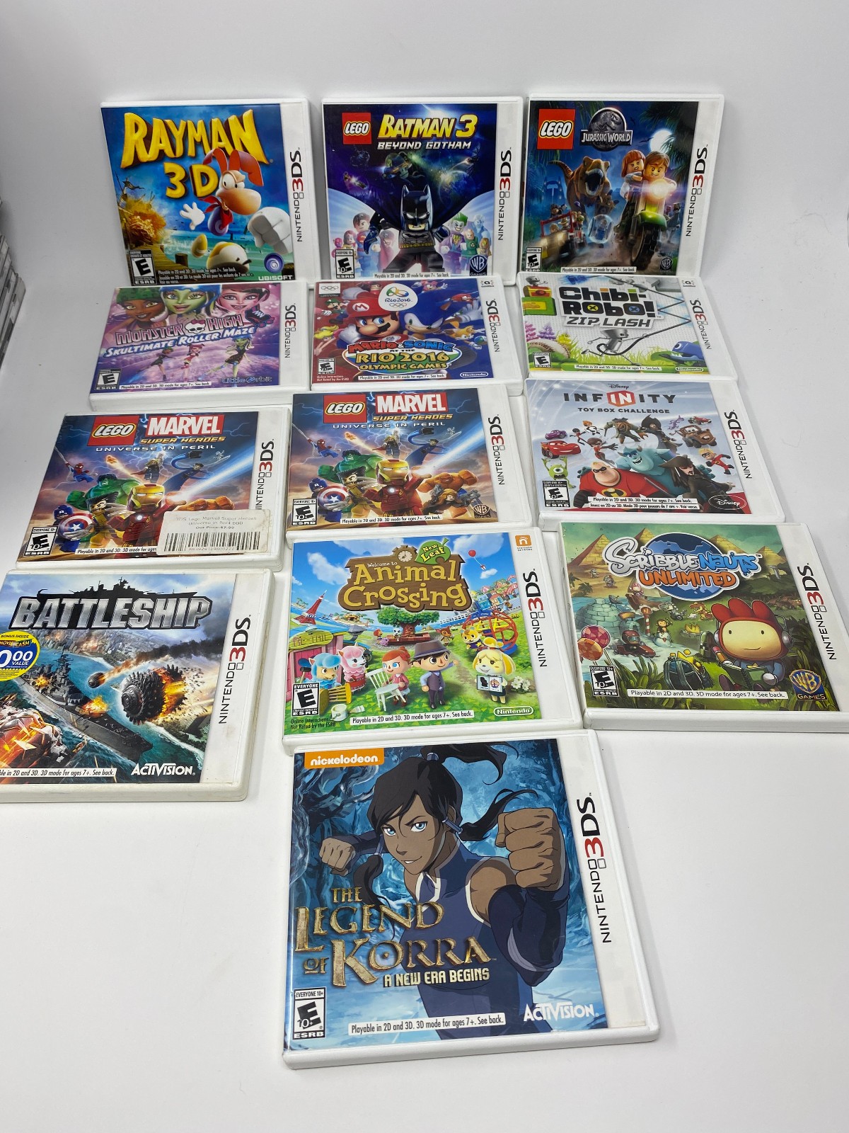 Lot of 25 Nintendo 3DS Cases Only Hyrule Kingdom Hearts Laytons Turtles Mama