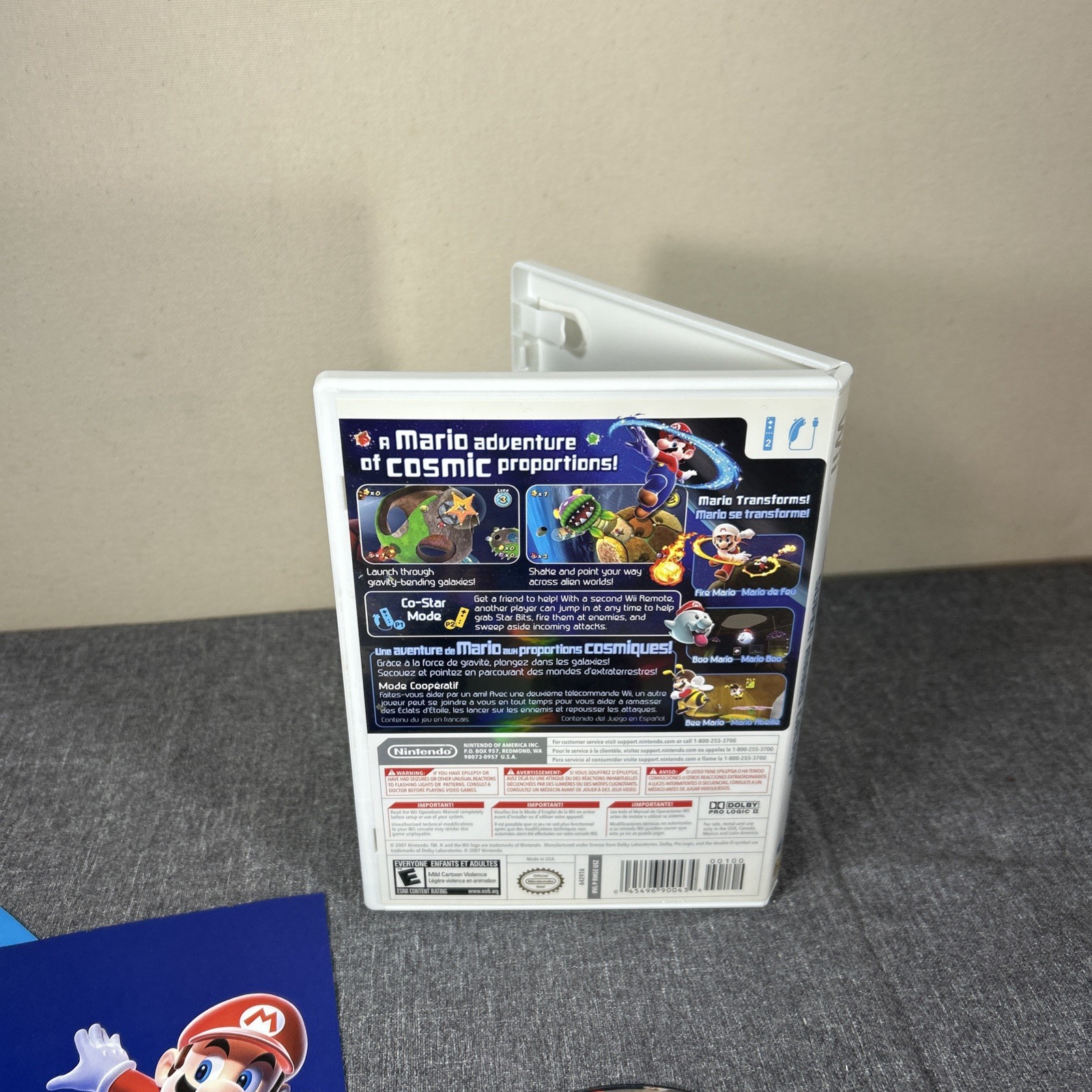 Super Mario Galaxy (Nintendo Wii, 2007) CIB Nice Condition Clean