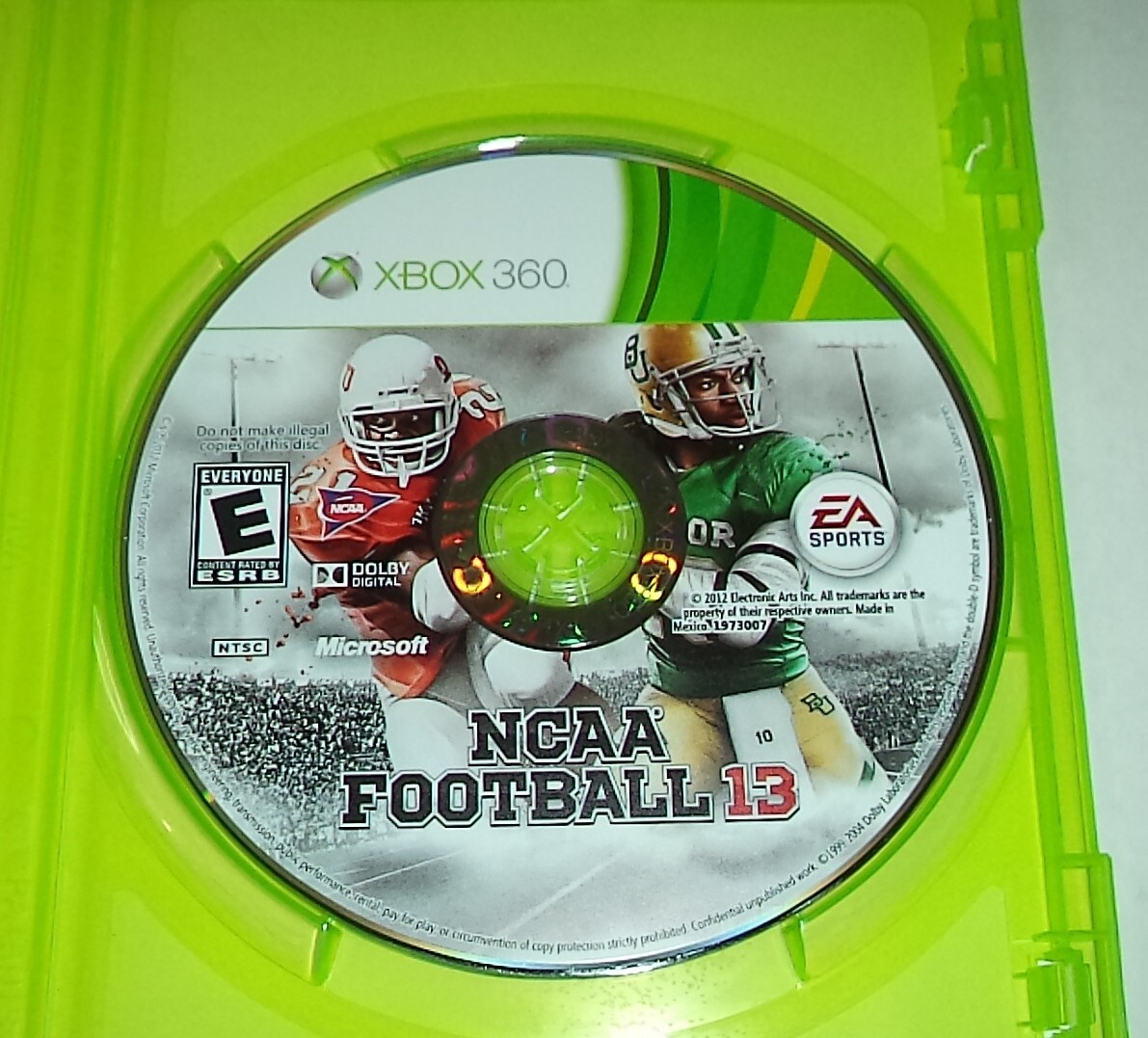 NCAA Football 13 (2012) XBOX 360 Complete Robert Griffin III Cover 2013
