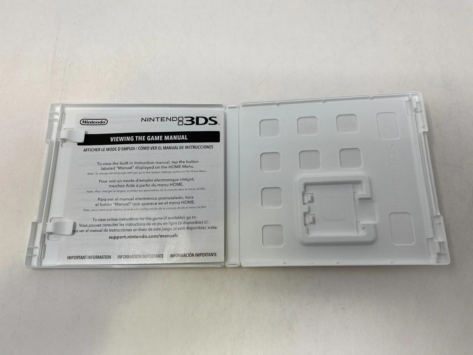 Case and Manual Only *NO GAME* Super Mario 3D Land Nintendo 3DS Authentic