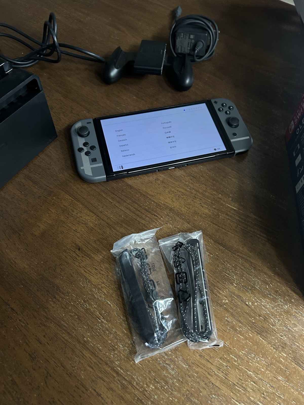 Nintendo Switch (OLED Model) Super Smash Bros. Bundle 64GB Console – Gray Box
