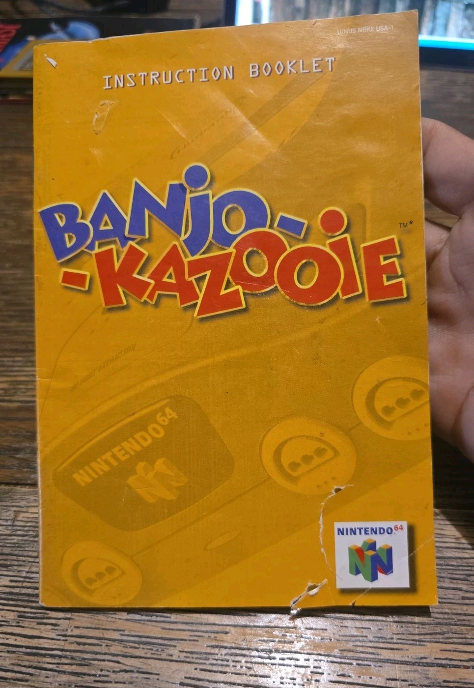 Banjo Kazooie N64 Instruction Booklet ONLY