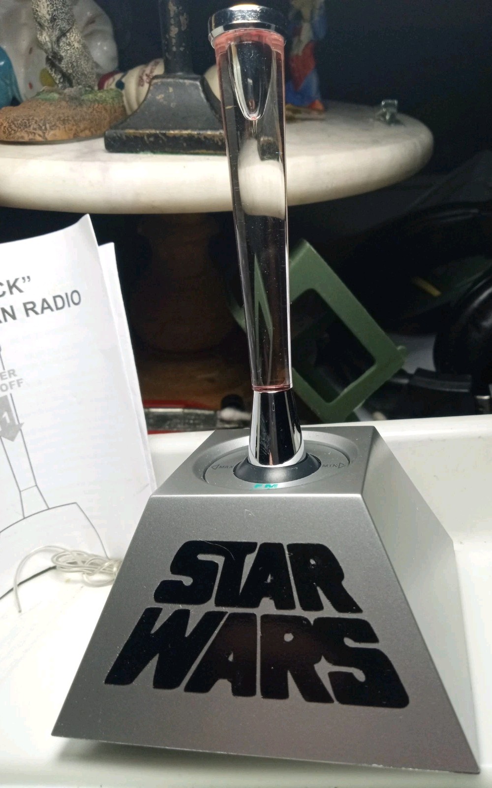 Star wars Joystick FM transistor Radio LIGHTS UP New