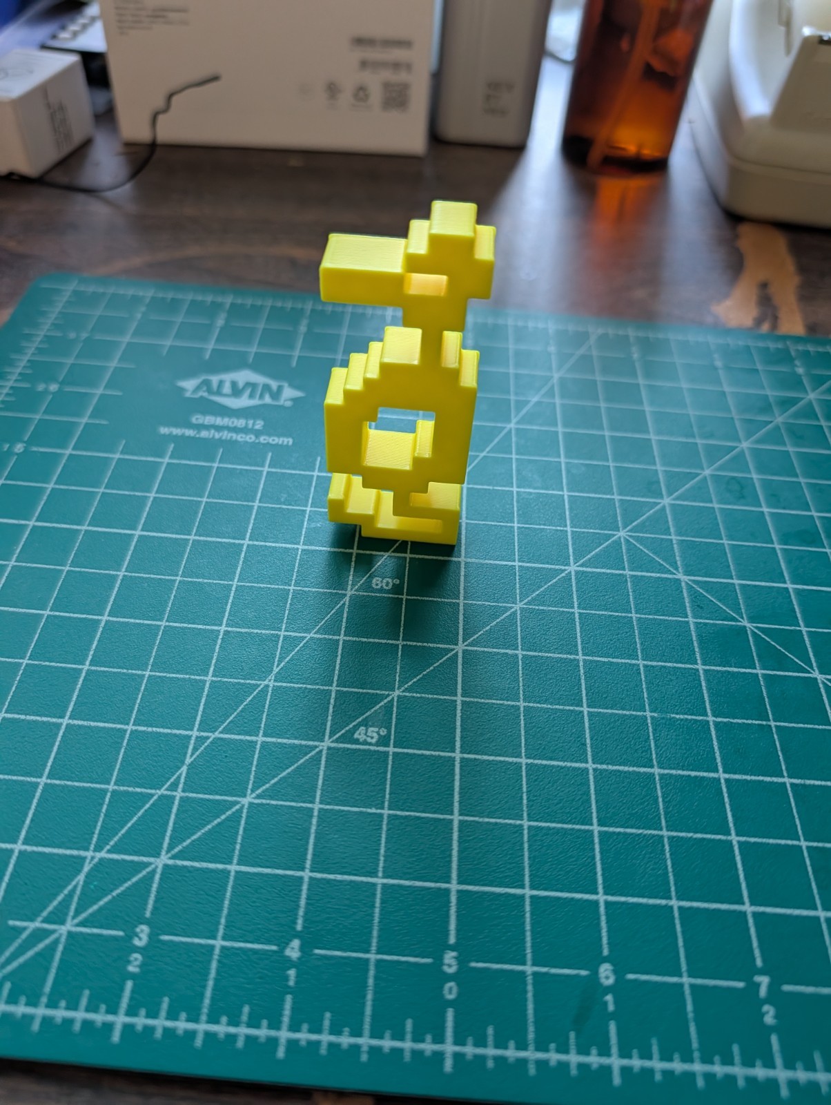 Atari Adventure dragon video game character 3D printed shelf desk logo 8-bit art