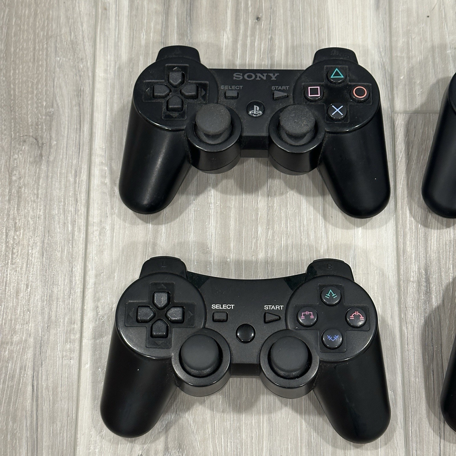 Lot of 6 PS3 Dualshock 3/Third Party Wireless Controller Parts Repair Only