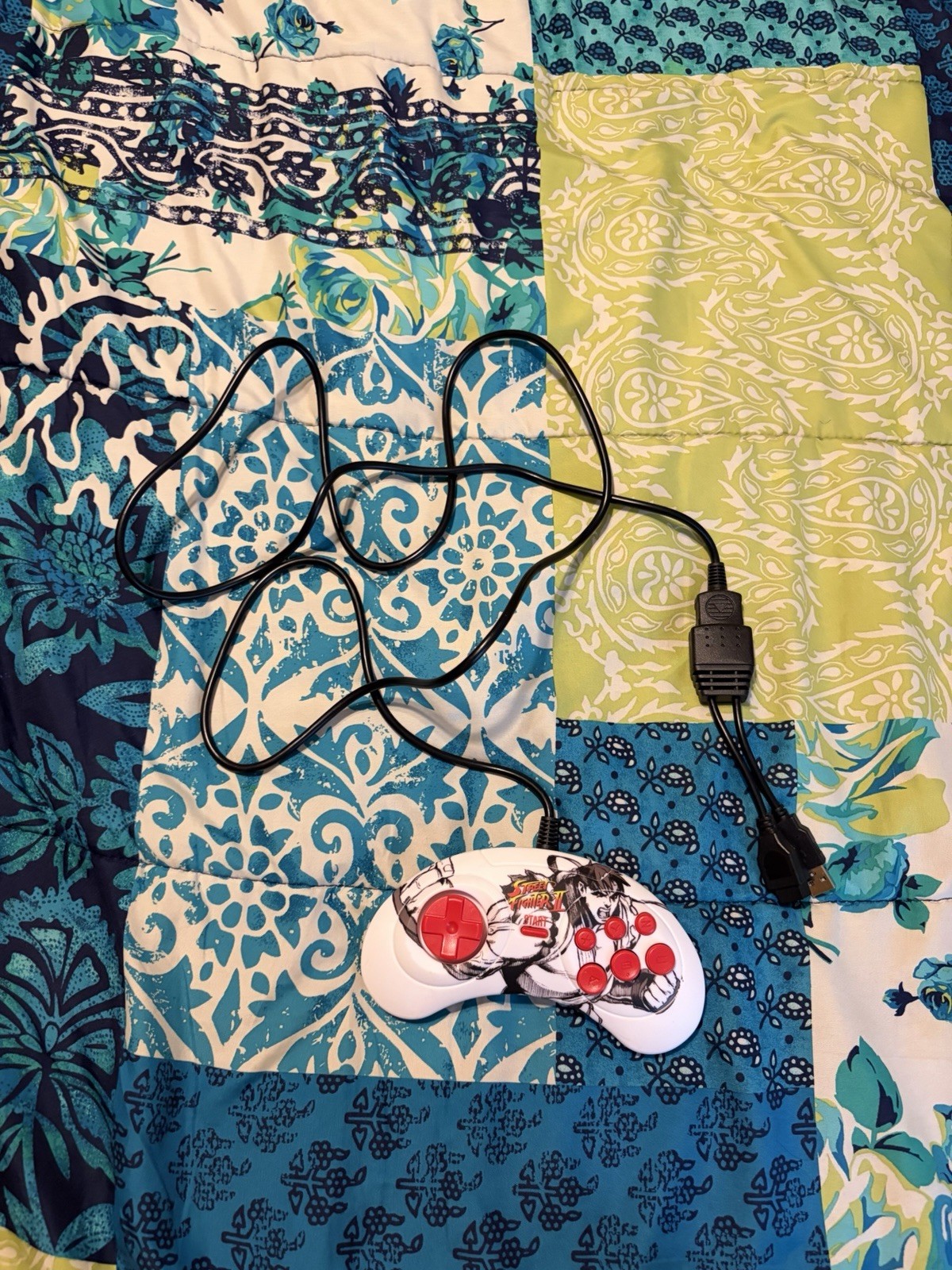RETRO-BIT RYU STREET FIGHTER SEGA DUAL LINK CONTROLLER Genesis PC Mac USB
