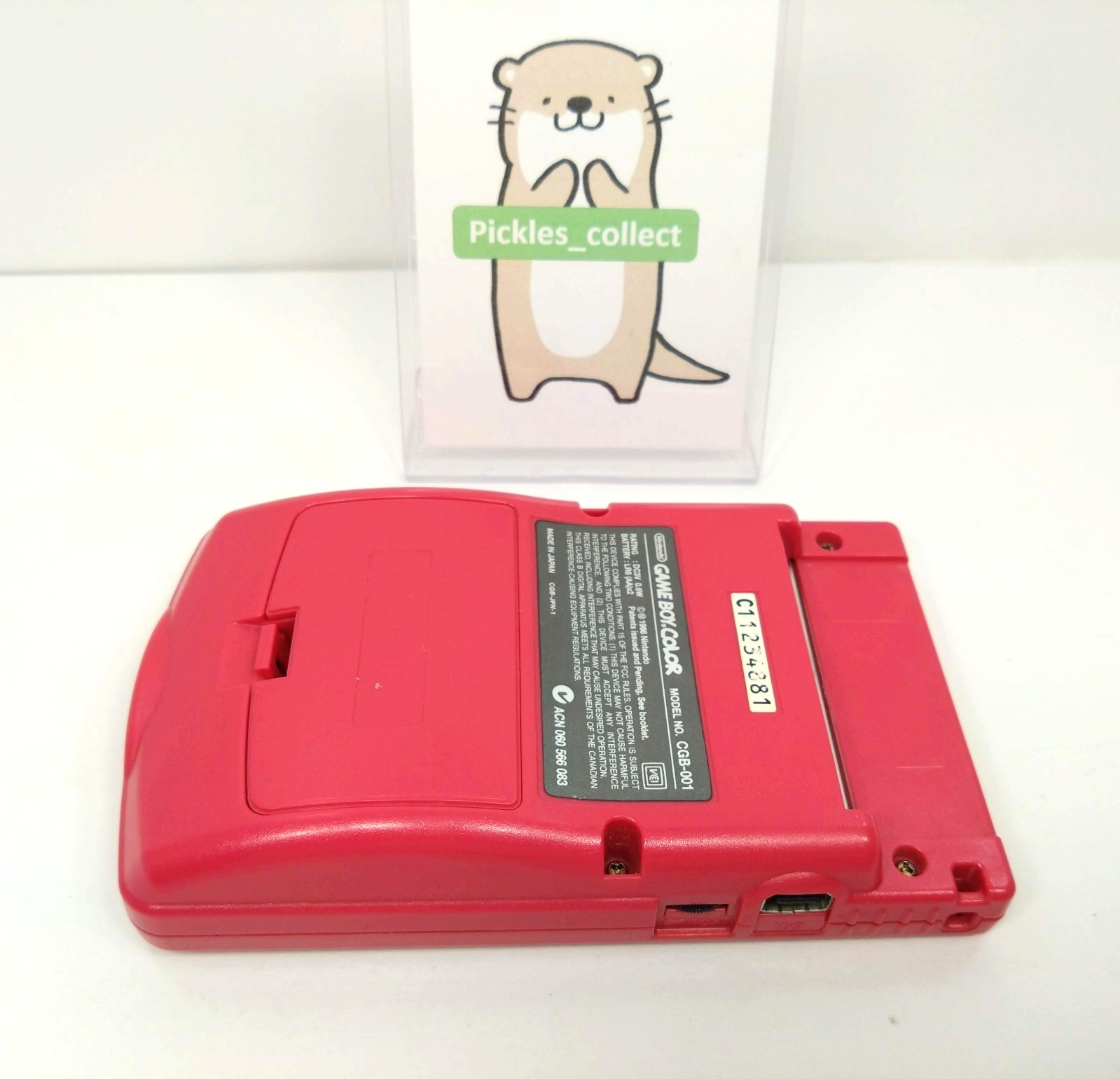 Nintendo CGB-001 Game Boy Color Red Console only Tested GB GBC 0506F