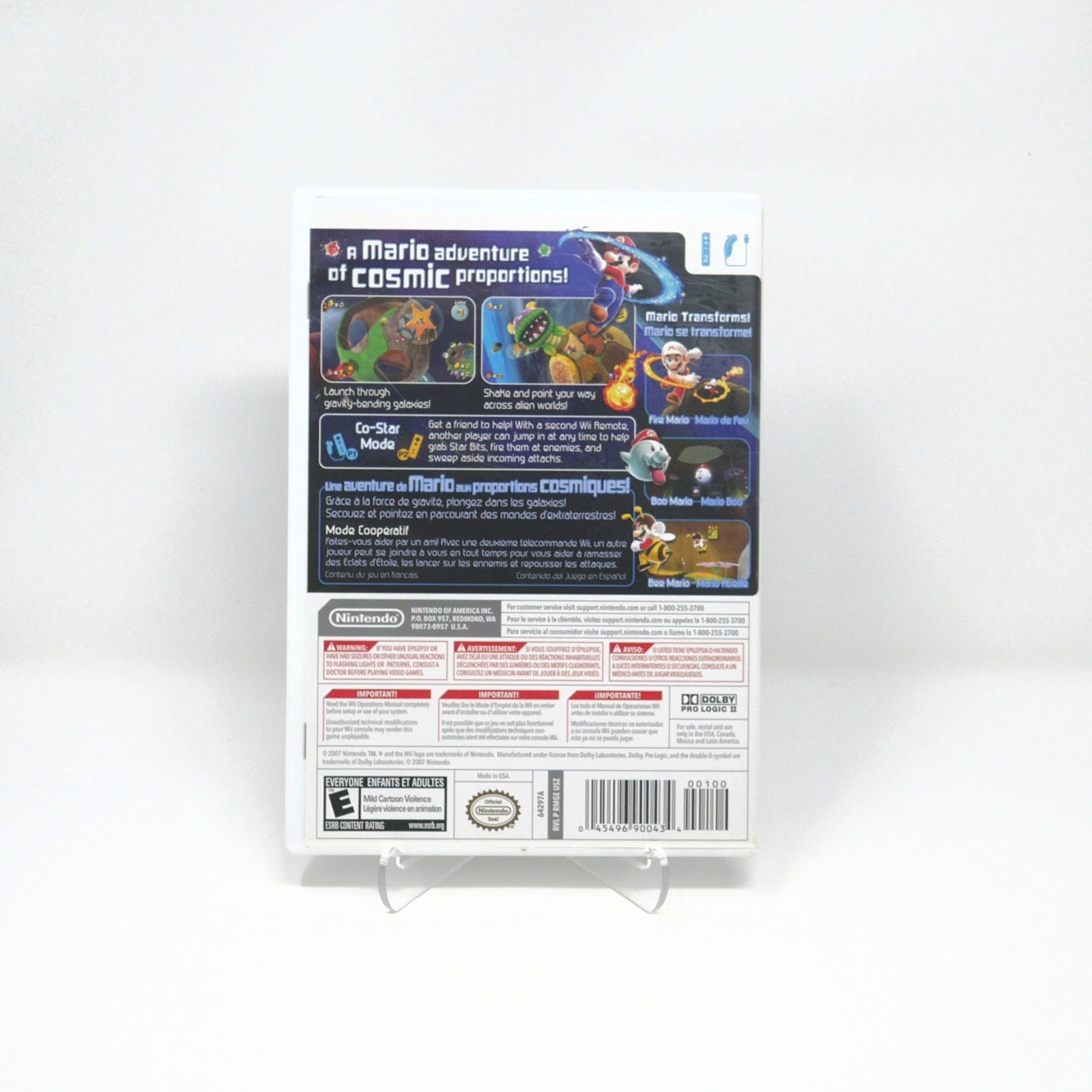 Super Mario Galaxy – CIB – Very Good Condition – Tested – Wii