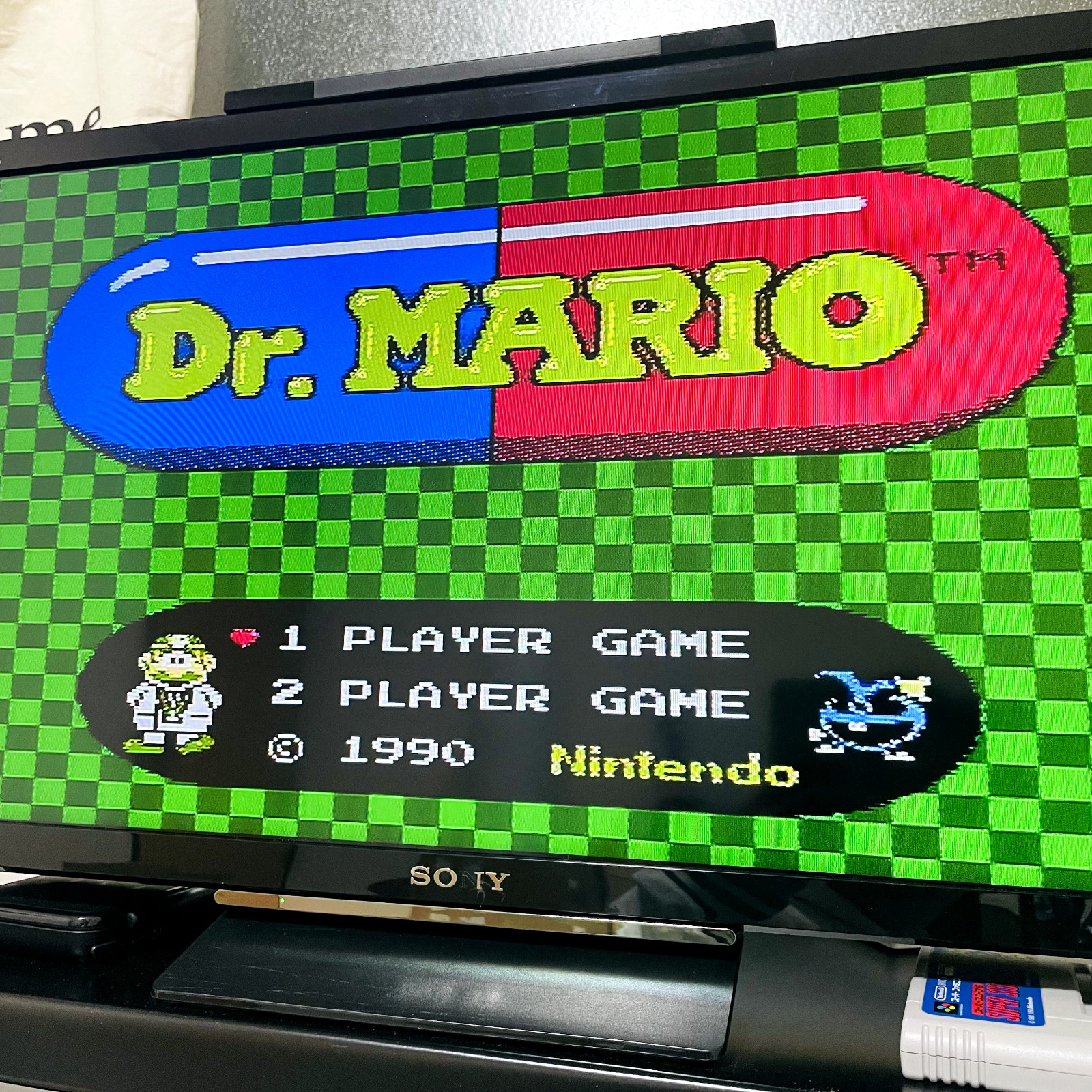 Dr. Mario Nintendo Famicom 1990 Japanese Version HVC-VU Puzzle Retro Games