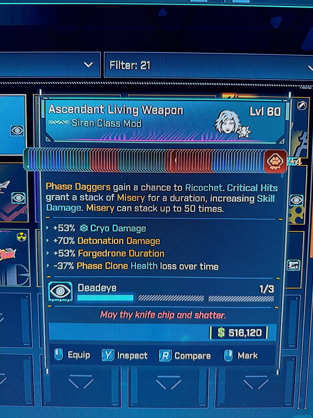 Borderlands 4✨ MODDED CLASS MOD VEX PEARLESCENT LIVING WEAPON BL4 ✅PC-PS-XBOX✨